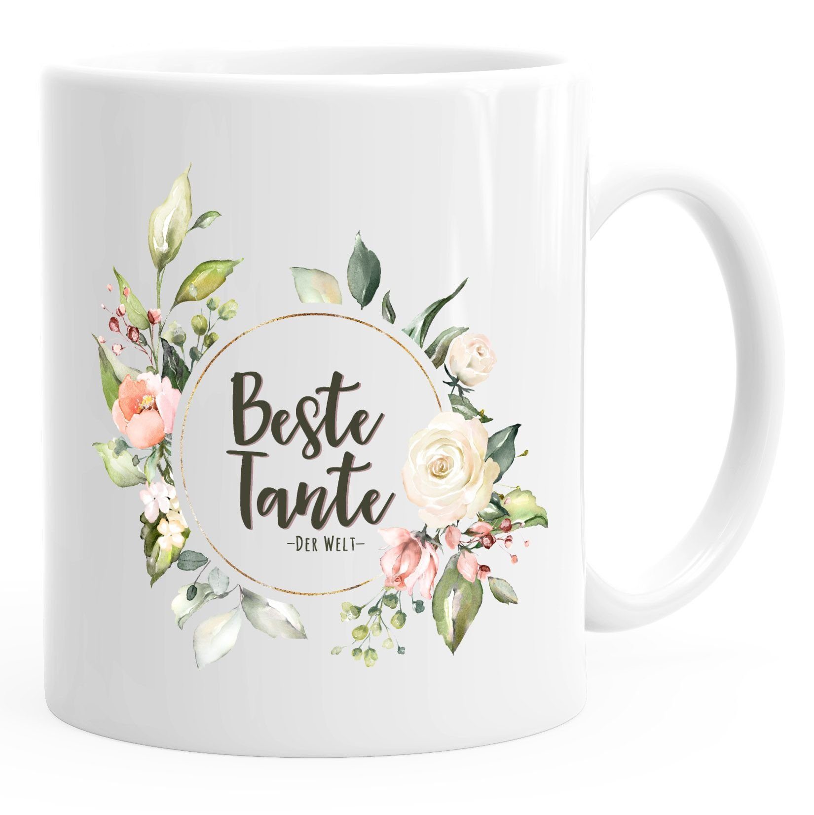 MoonWorks Tasse Kaffee-Tasse Beste Tante der Welt Geschenk-Tasse MoonWorks®, Keramik