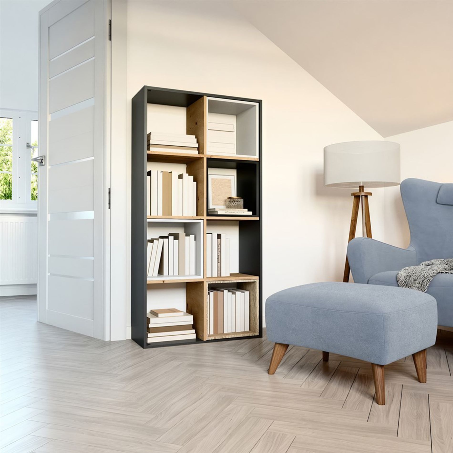 Selsey Standregal MALAX, Regal mit 4, 6 oder 8 Fächern – flexibel aufstellb günstig online kaufen