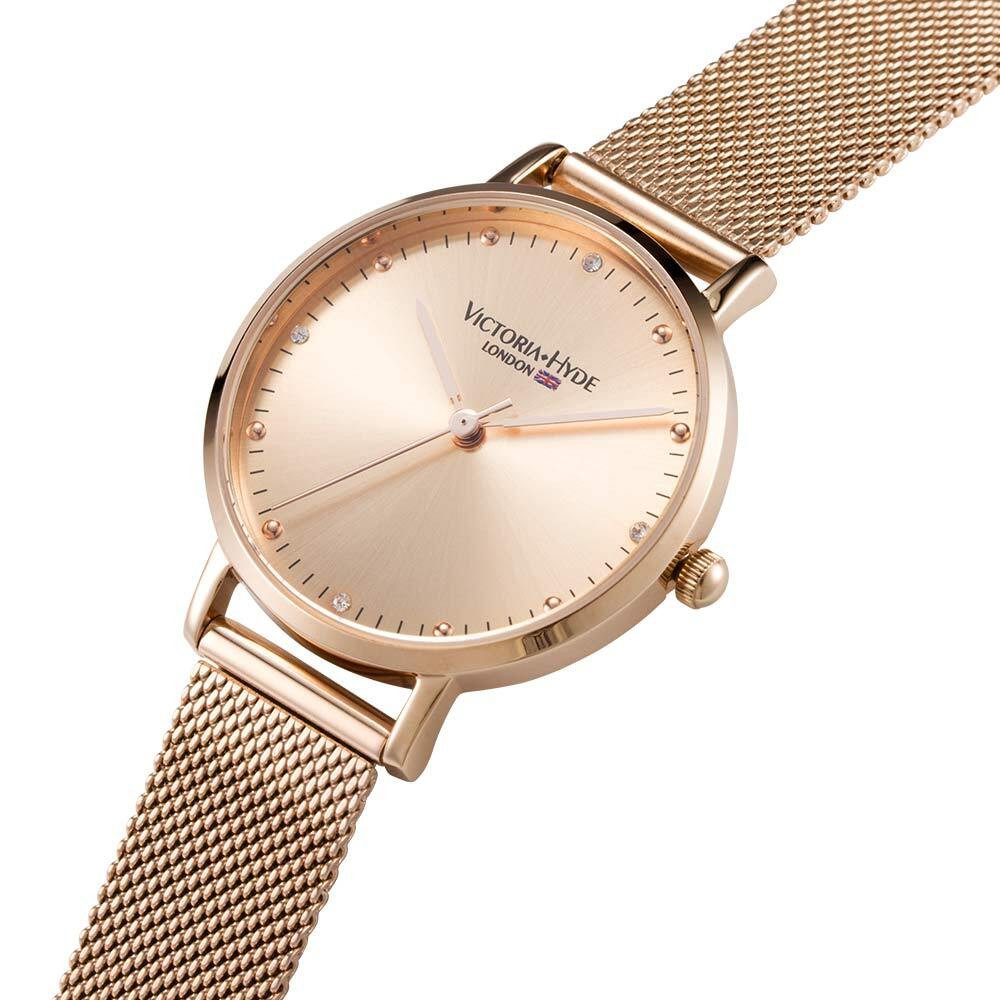 Victoria Hyde Quarzuhr Victoria Hyde Metropolitan Crystal Damen Basic Mesh- günstig online kaufen