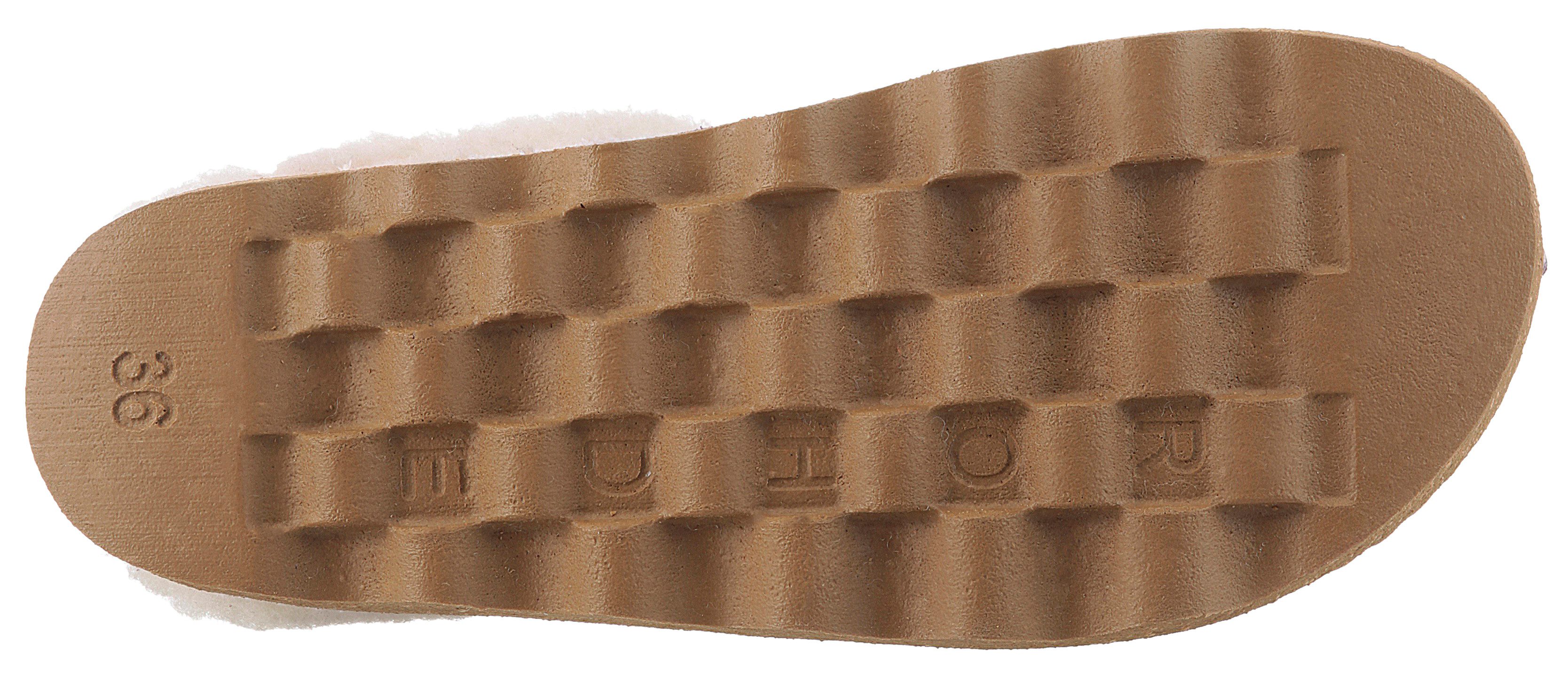 Rohde FOGGIA-D Pantoffel Hausschuh, Clog mit herausnehmbarer Innensohle aus Lammwolle