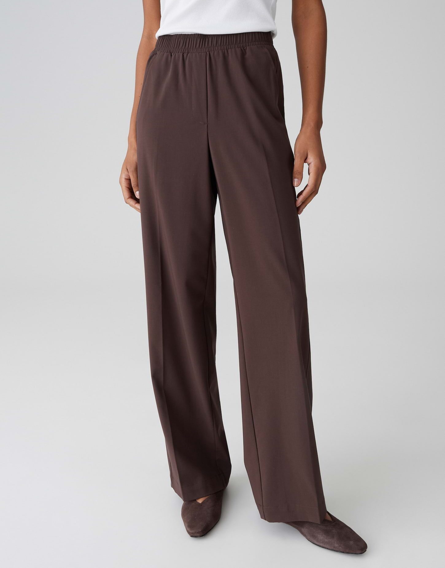 OPUS Stoffhose MELANE BLOOM Wide Leg Pants mit Komfortbund Elastischer Gumm günstig online kaufen