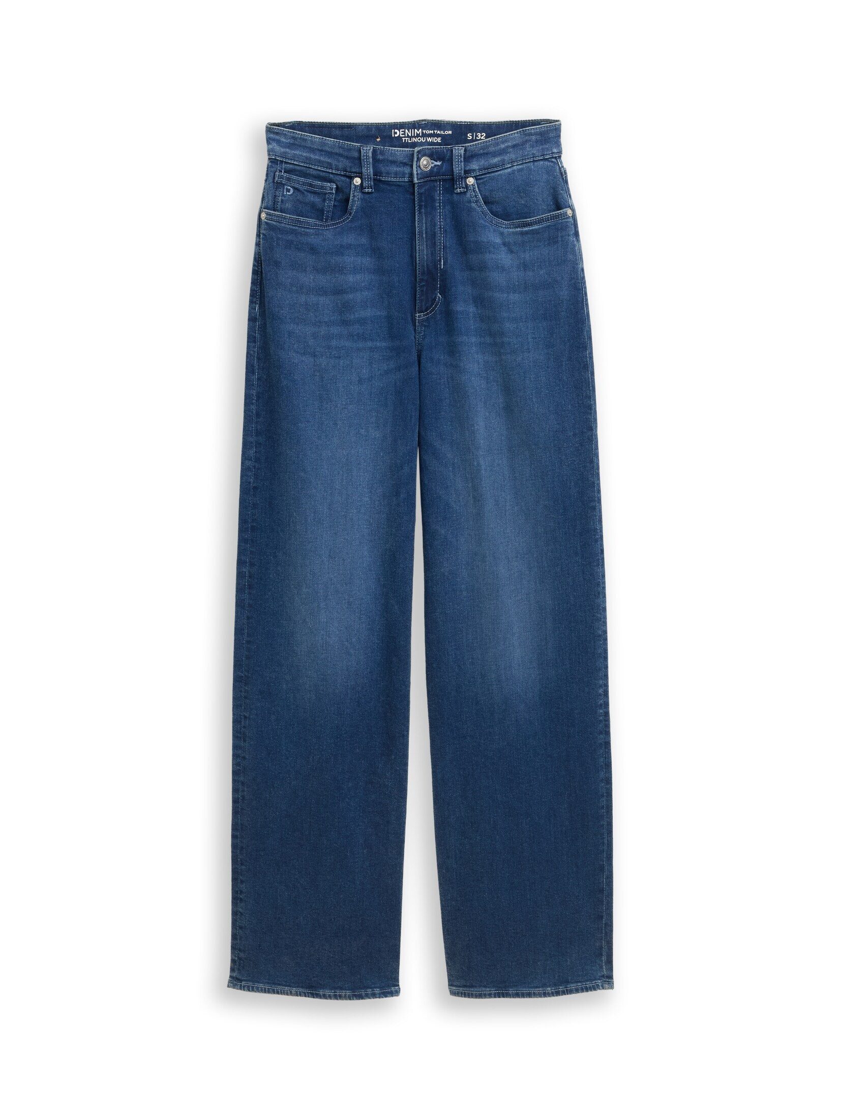 Used Dark Stone Blue Denim