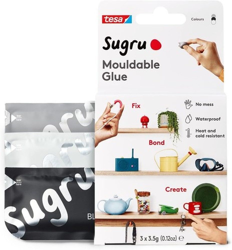 tesa Klebstoff tesa Sugru formbarer Allzweckkleber 3er Schwarz