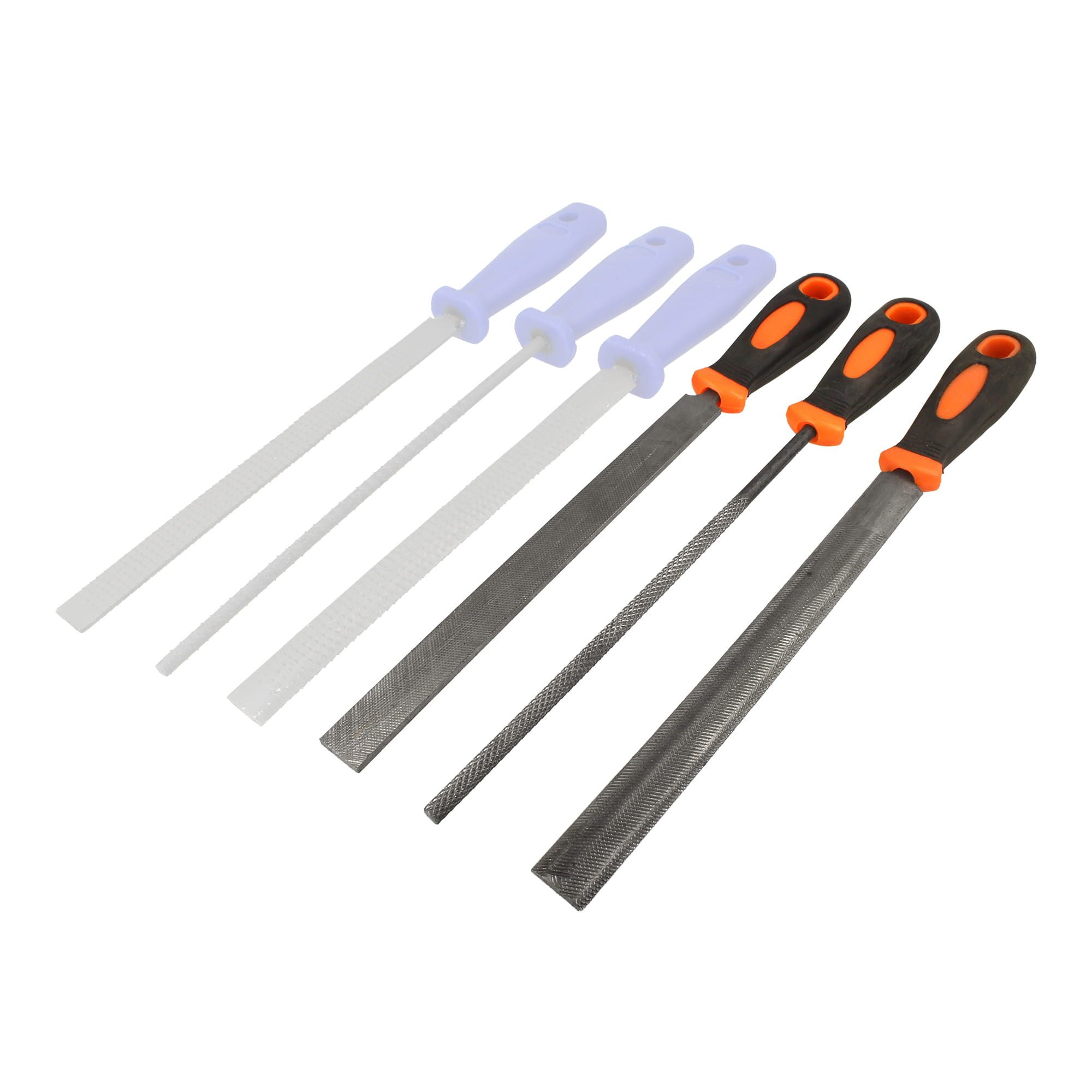 BOOMET Feile Feilenset, (3 St), Flach, rund halbrund für Metall