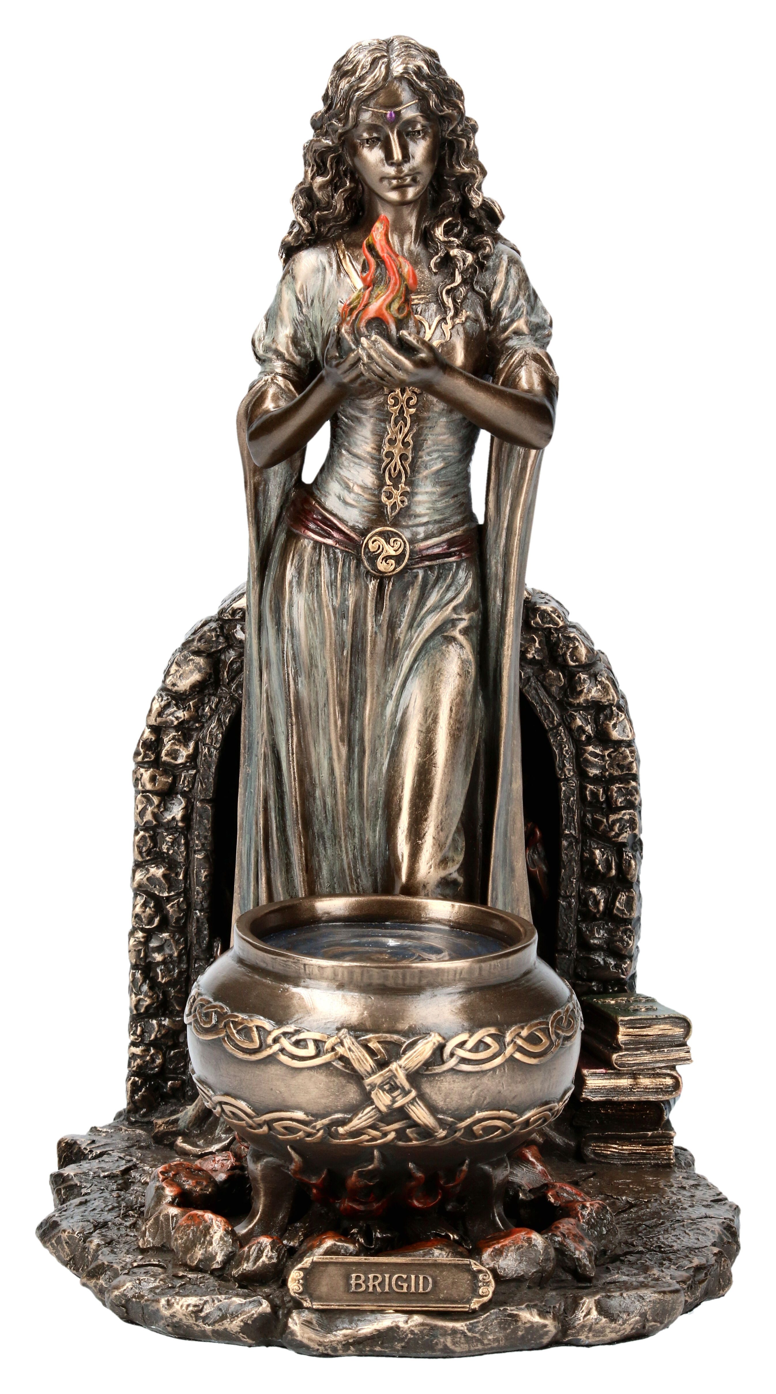 Dekofigur Keltische Brigid Figur - Göttin des Heims und des Herds - Veronese