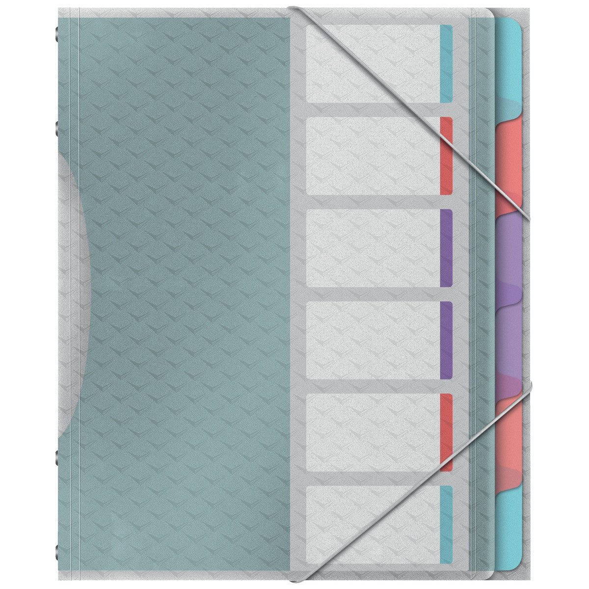 LEITZ Fächermappe LEITZ Ordnungsmappe Colour'Breeze 6 Fächer mehrfarbig 26,6x2x32cm