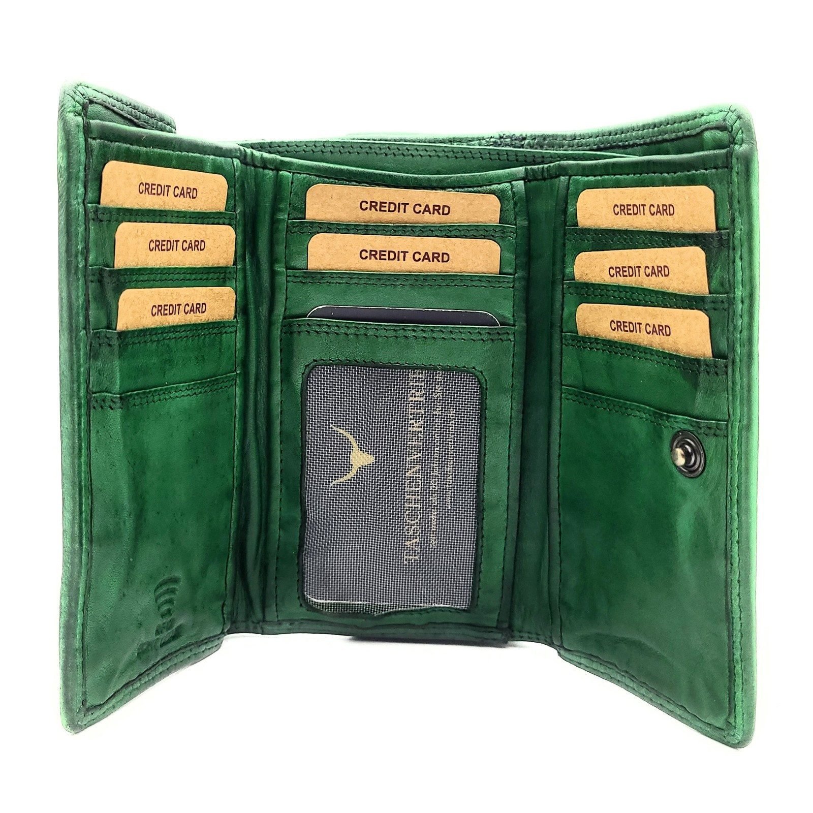 Hill Burry Geldbörse echt Leder Damen Portemonnaie mit RFID Schutz, Handsch günstig online kaufen