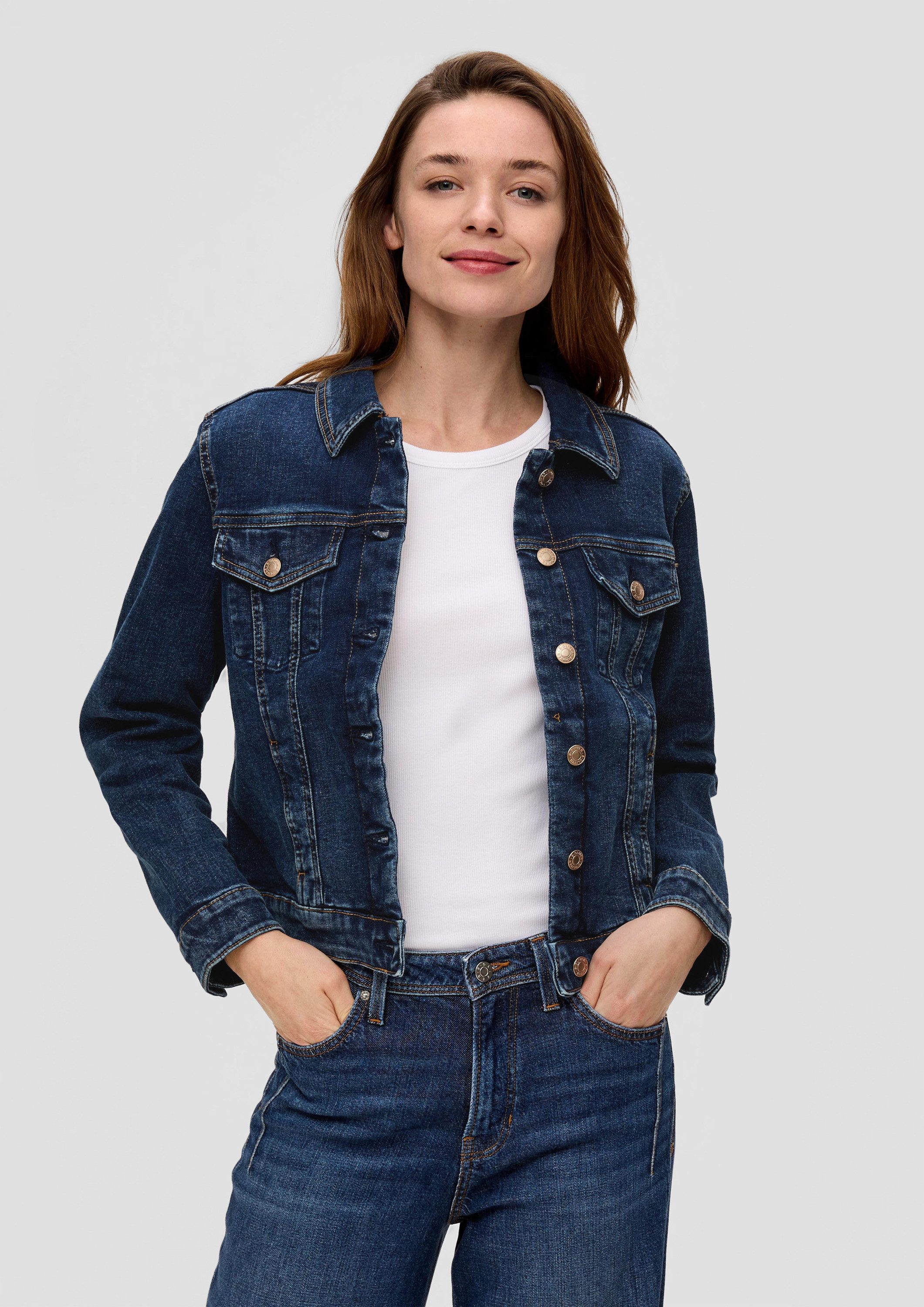 s.Oliver Funktionsjacke Indoor-Jacke Klassische Jeansjacke günstig online kaufen