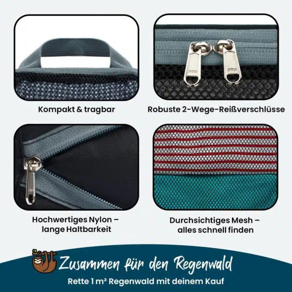 Sunflake Kofferorganizer Kompressions-Packwürfel / Kompressionswürfel 6 Stück (6-tlg)