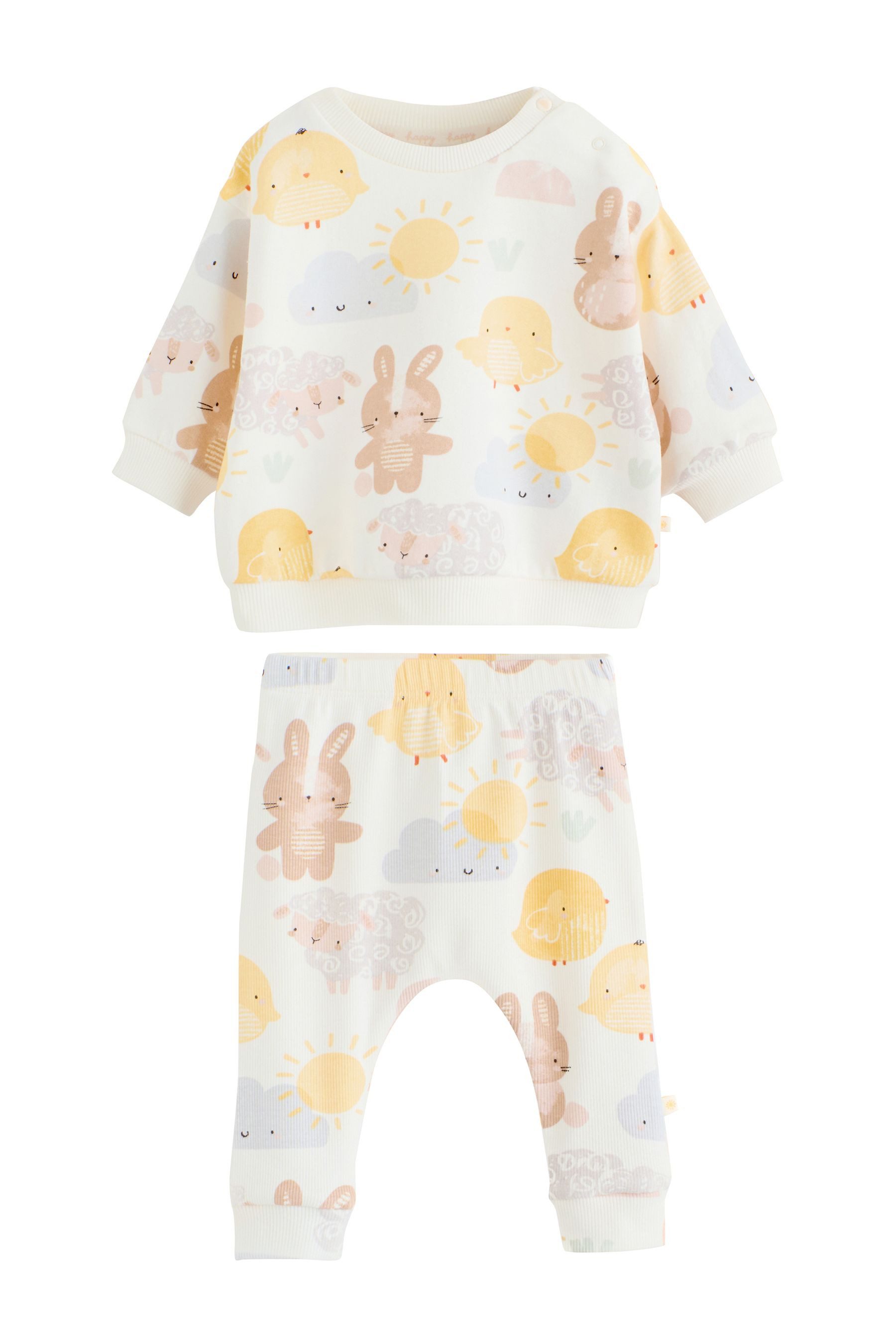 Top & Leggings Baby-Sweatshirt und Jogginghose, Set