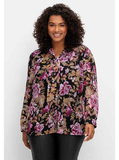 sheego by Joe Browns Chiffonbluse Große Größen in A-Linie, mit Jersey-Futter