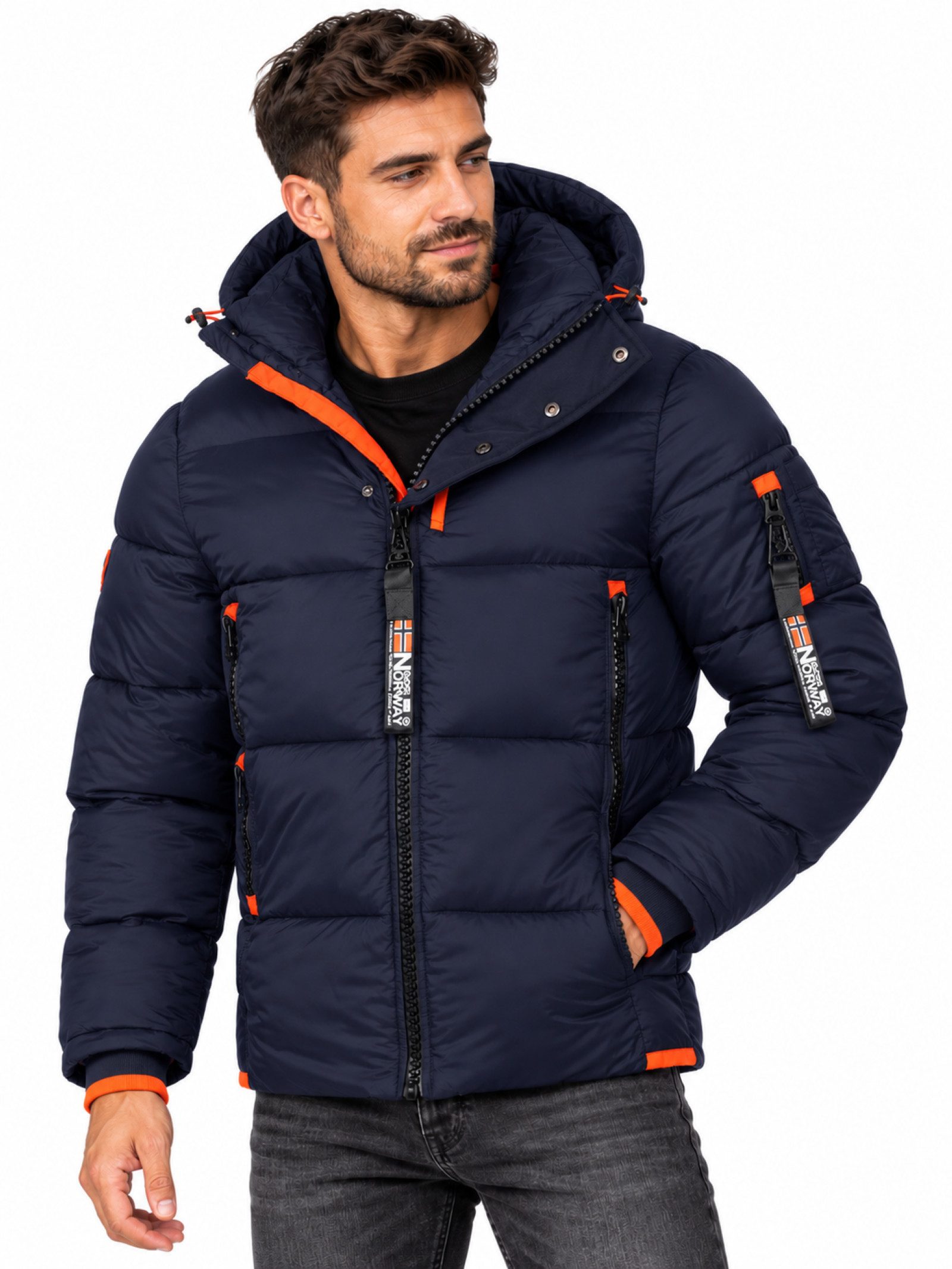 Geographical Norway Steppjacke Herren Winter Jacke warm gefüttert Parka Steppjacke Outdoor PUFFER