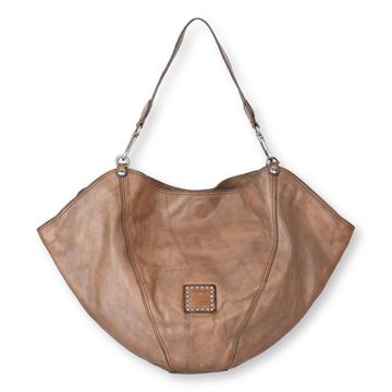 Campomaggi Handtasche Trapeztasche Anna M Grigio Perla