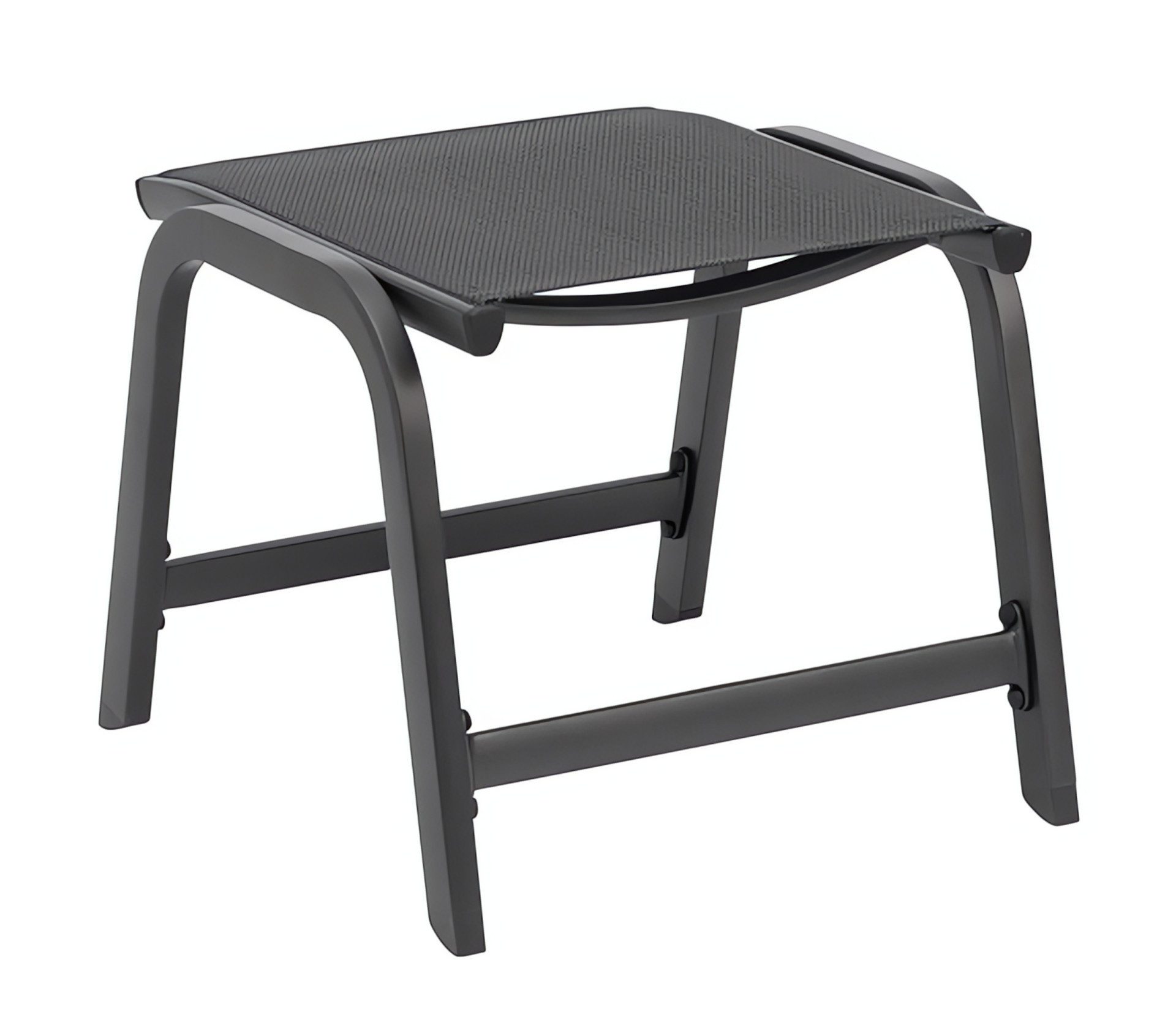 KETTLER Gartenlounge-Hocker Easy Hocker Aluminium / Textilene, anthrazit / anthrazit