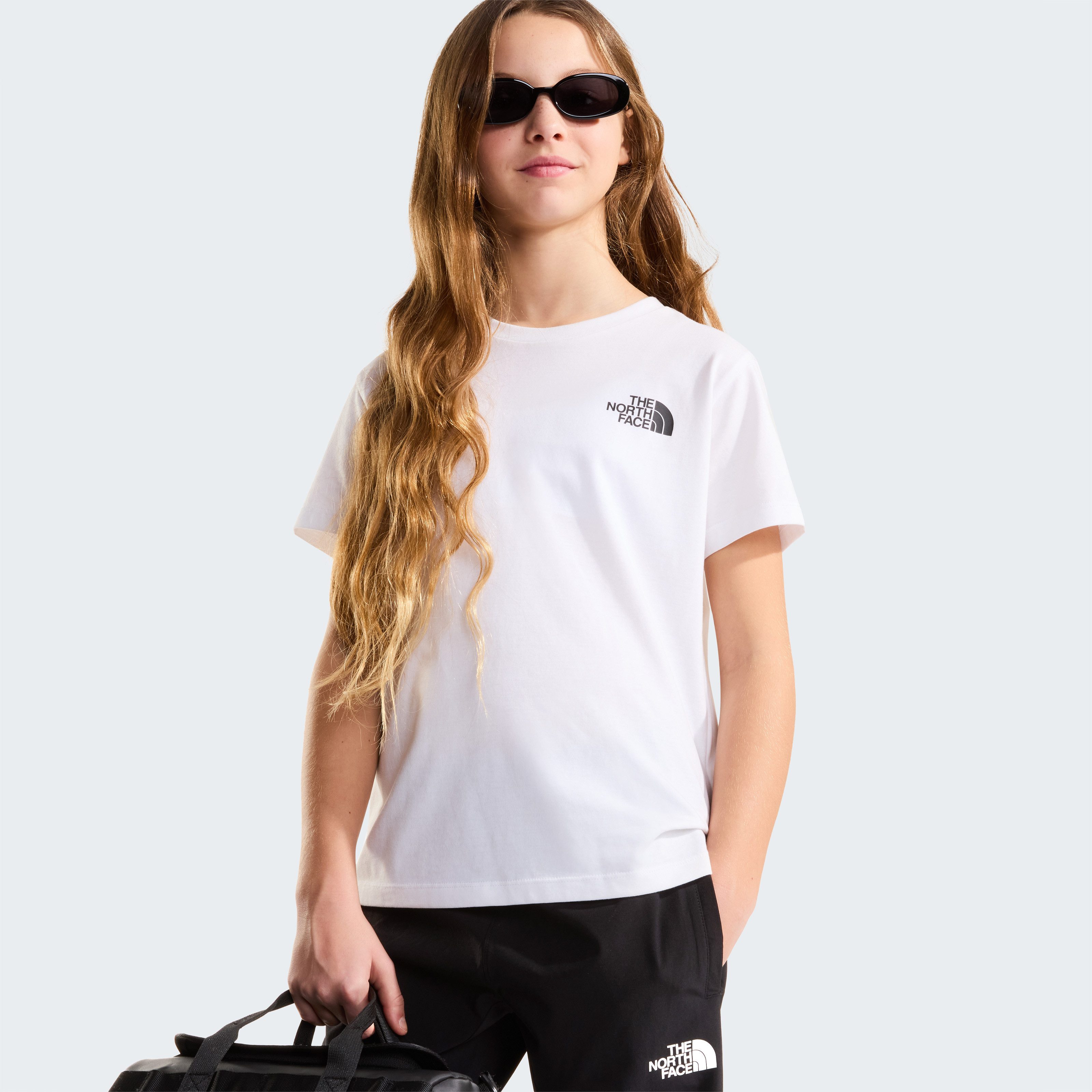 The North Face T-Shirt TEEN SIMPLE DOME REGULAR SS TEE für Jugendliche, sportlicher Stil, Kurzarm, mit Rundhalsausschnitt