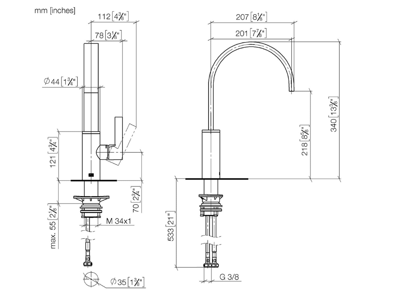 Dornbracht Küchenarmatur (1-St) 33800682-93