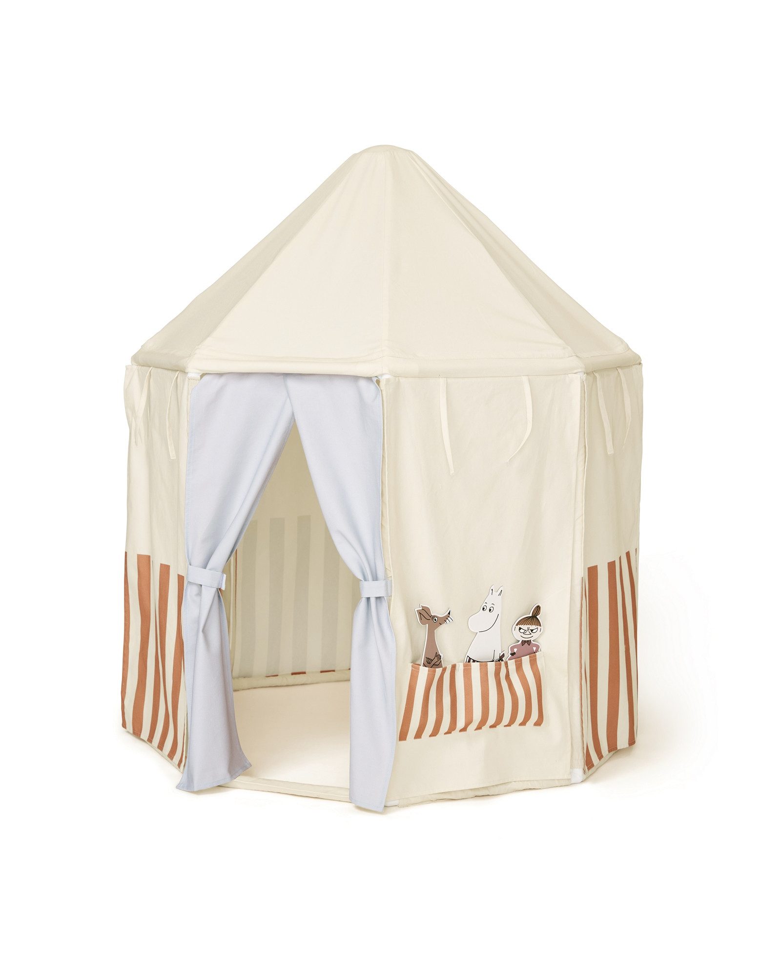 Kids Concept Spielzelt Pavillon Zelt Mumin mit Figuren - Ø 107cm, H 124cm - ab 2 Jahre