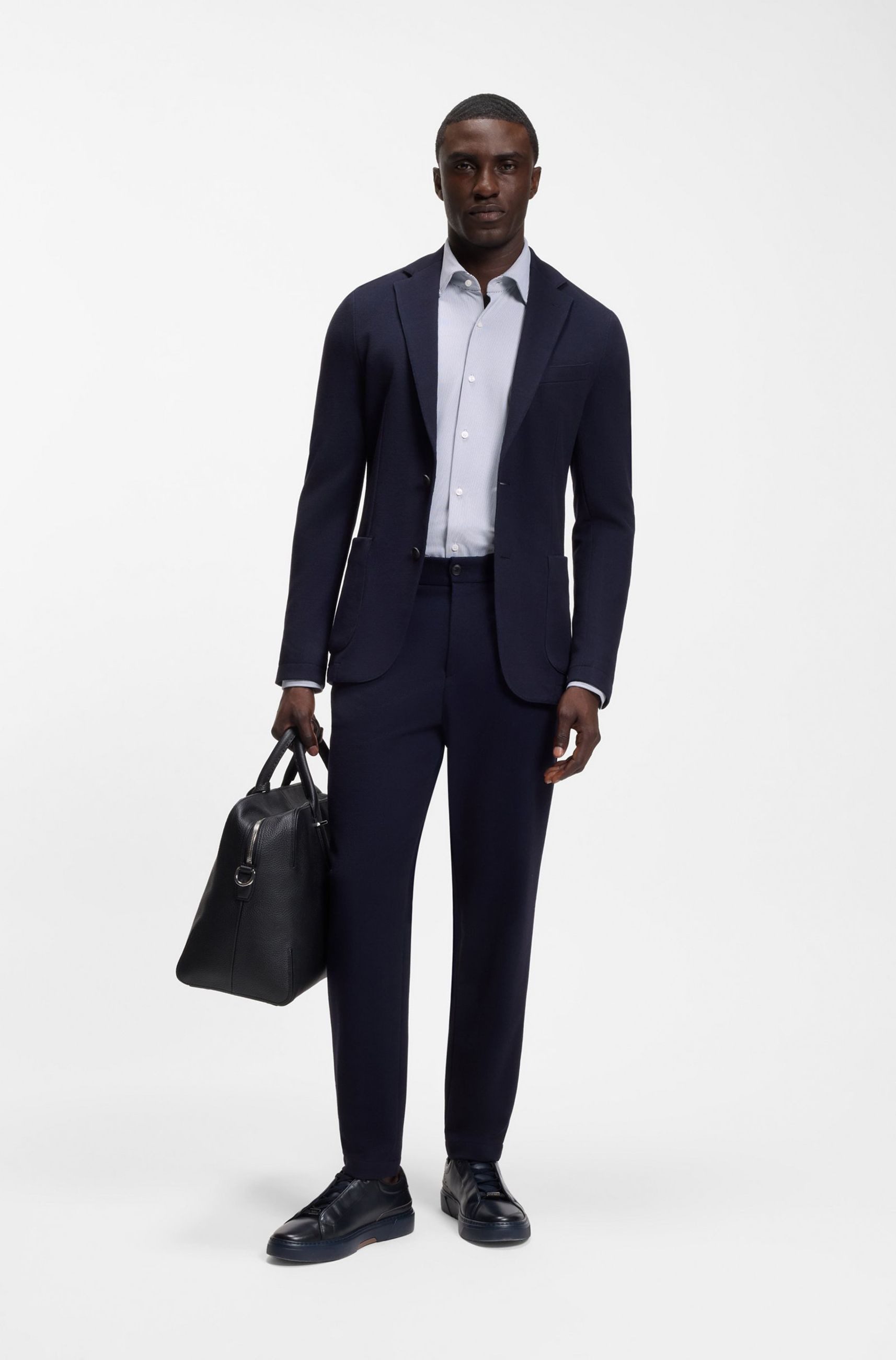 BOSS Businesshemd P-Joe aus Stretch-Jersey (1-tlg)
