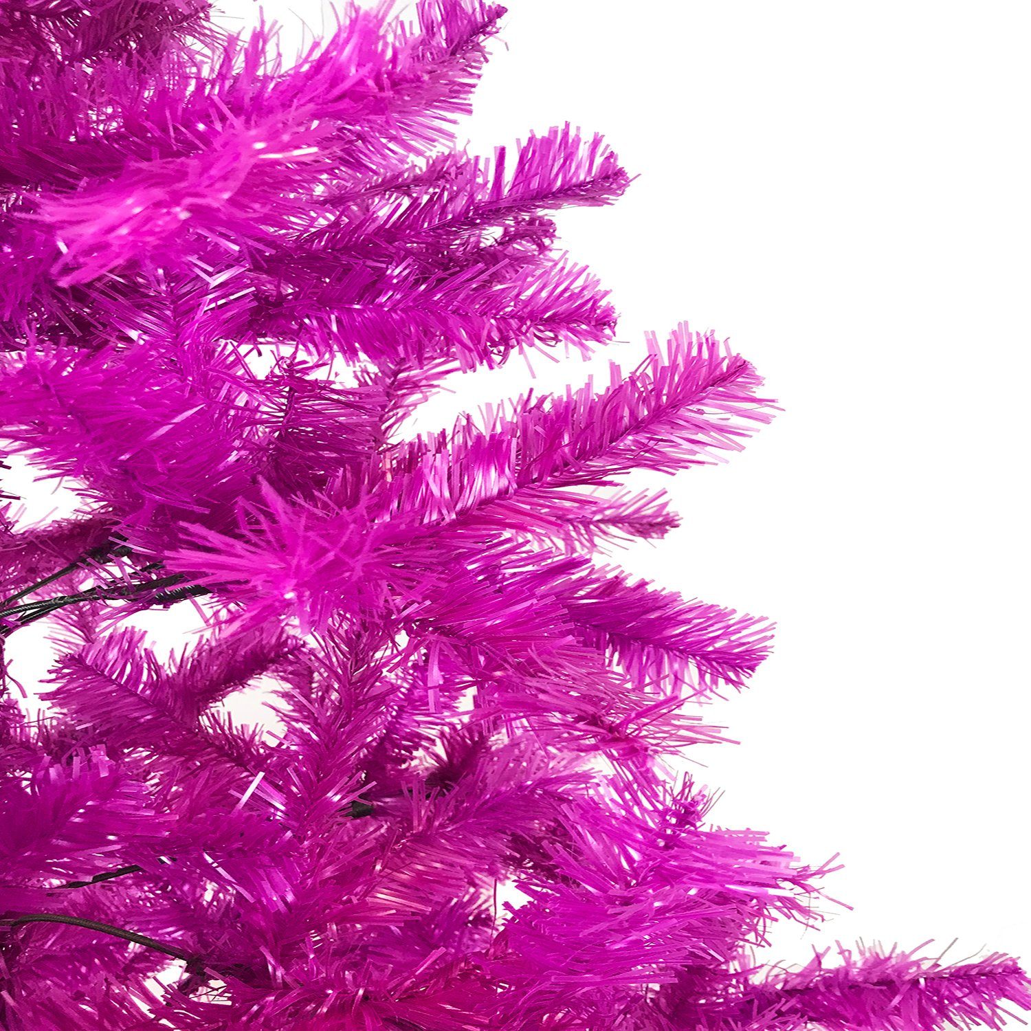 Mojawo Künstlicher Weihnachtsbaum inkl 180 Weihnachtsbaum Pink Lila / Ständer cm
