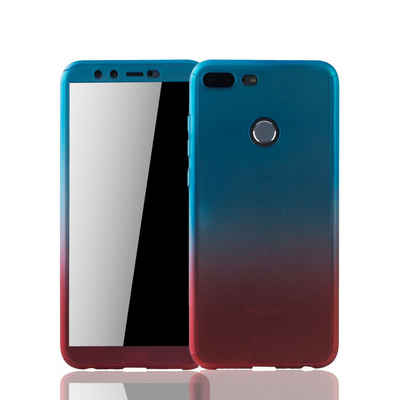 König Design Handyhülle Huawei Honor 9 Lite, Huawei Honor 9 Lite Handyhülle 360 Grad Schutz Full Cover Mehrfarbig