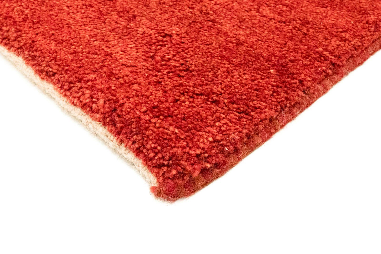 Teppich morgenland, mm, rot, Gabbeh handgeknüpft Wollteppich rechteckig, 18 Höhe: handgeknüpft