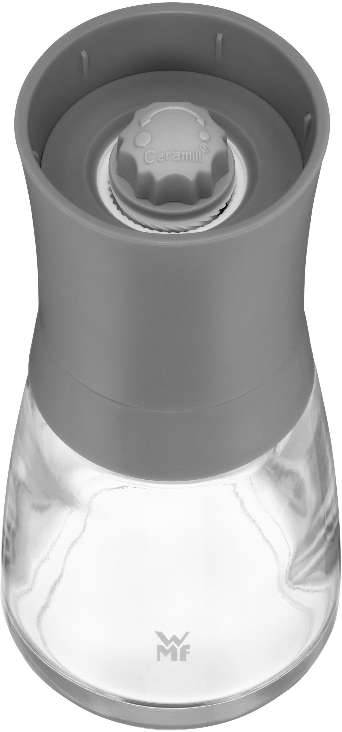 WMF Salz-/Pfeffermühle Trend manuell, (2 Stück), 2-tlg. Set, Keramik-Mahlwerk, aromadicht, Mahlstärken-Einstellung