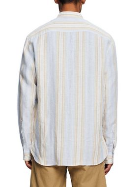 Esprit Collection Businesshemd Gestreiftes Hemd, 100 % Leinen