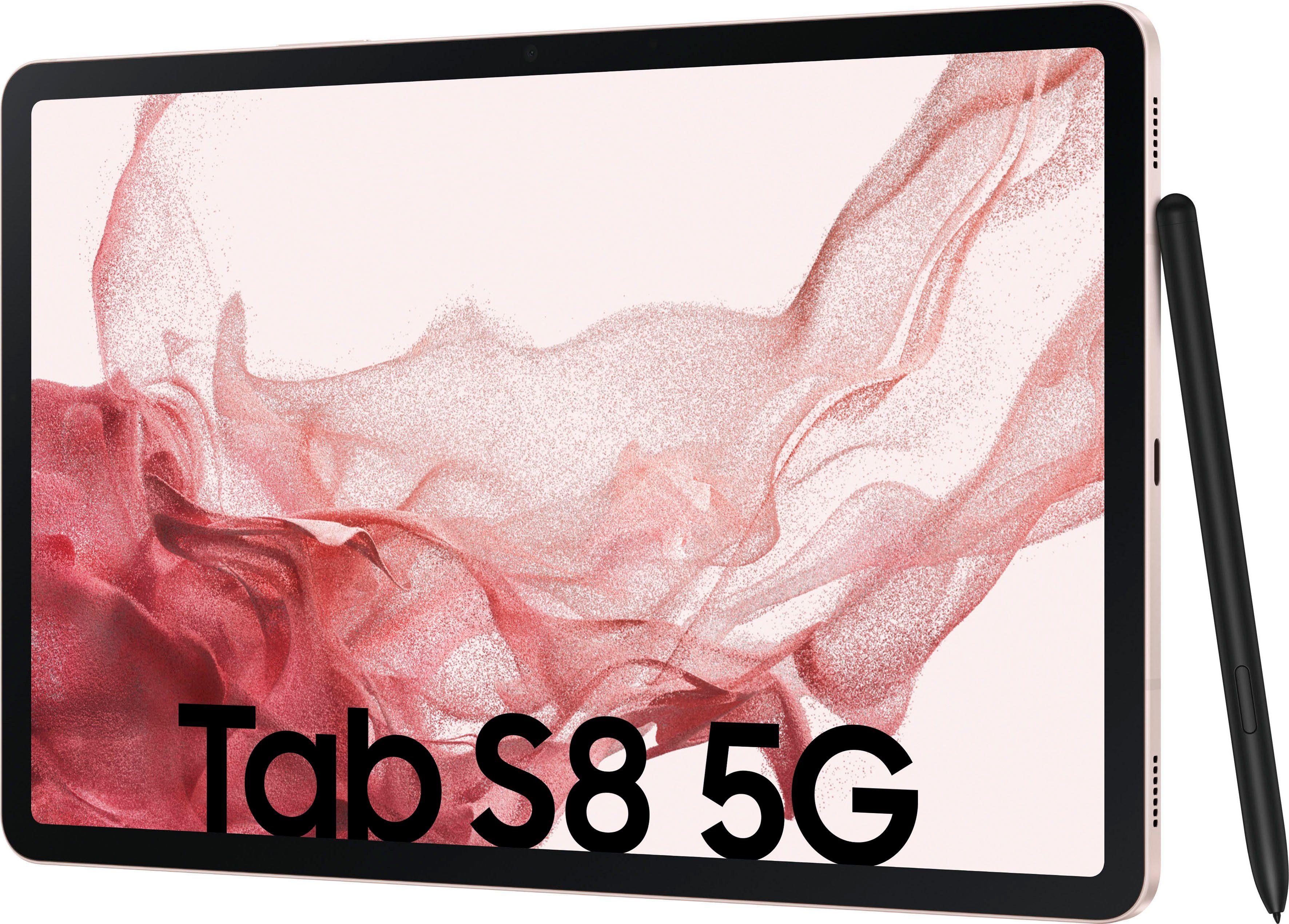 5G Tab Android, Gold Pink (11", Samsung 5G) S8 Galaxy GB, Tablet 128