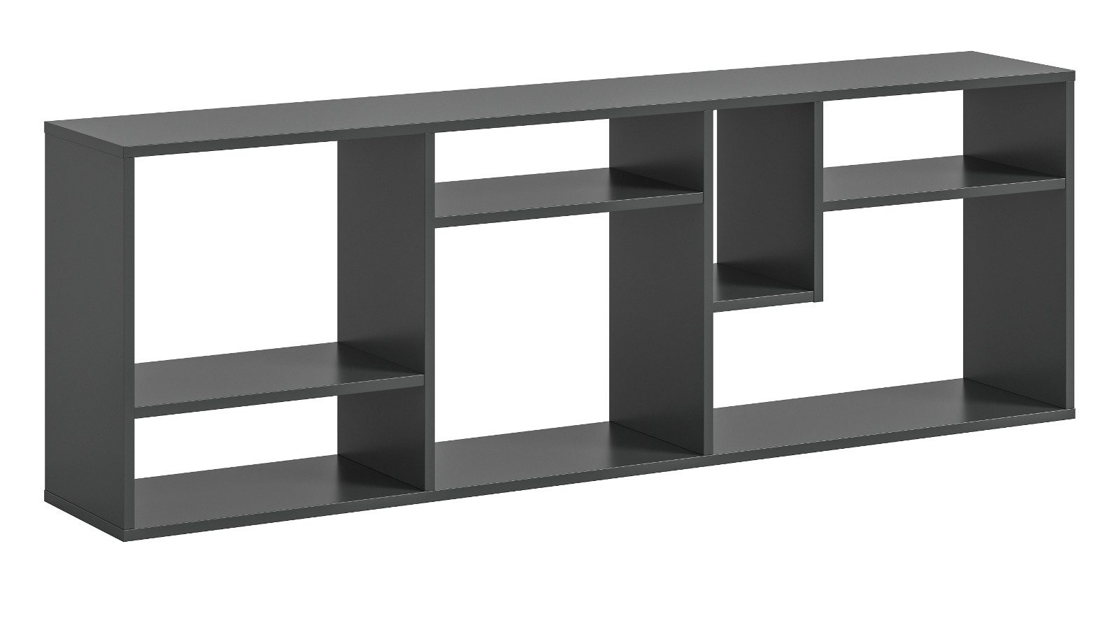 Inn.Furn Mehrzweckregal Merlyn, in grau matt, vertikal oder horizontal stellbar