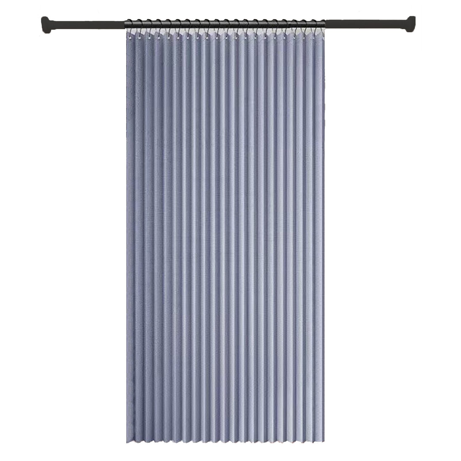 Agger Duschvorhang Wasserdichter Magnet-Falt-Duschvorhang, Verdickter Leinenoptik-Vorhang Breite 100 cm (1-tlg), Ideal für Badezimmer, Türrahmen, Schlafzimmer und als Raumteiler