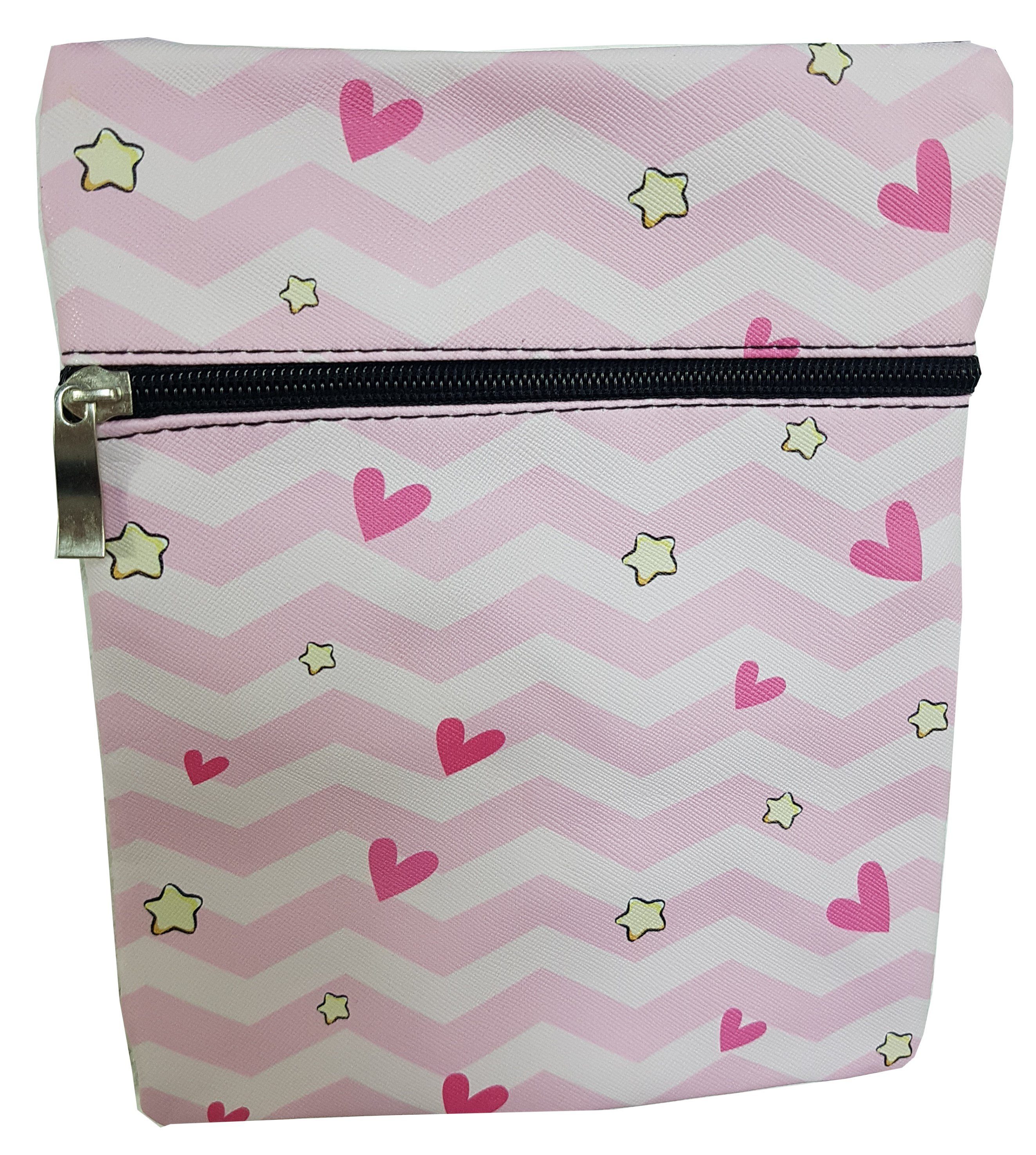 Einkaufszauber Handtasche Kinder Einhorn Handtasche Rosa mit Herzen, Einhorn