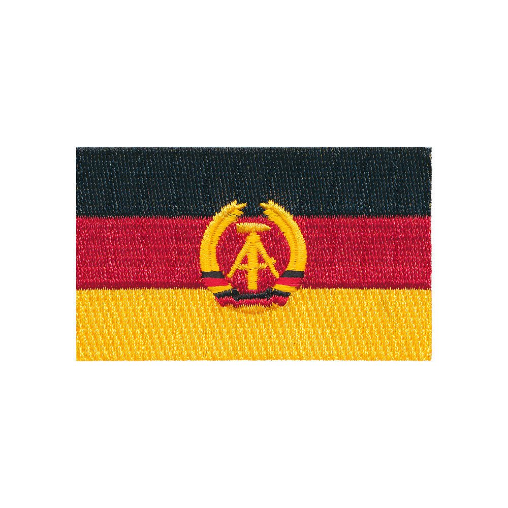 hegibaer Aufnäher 3 Deutschland DDR Flaggen Berlin Patch Aufnäher Aufbügler Set 0676, (3-tlg), Aufwendige gestickte Ware