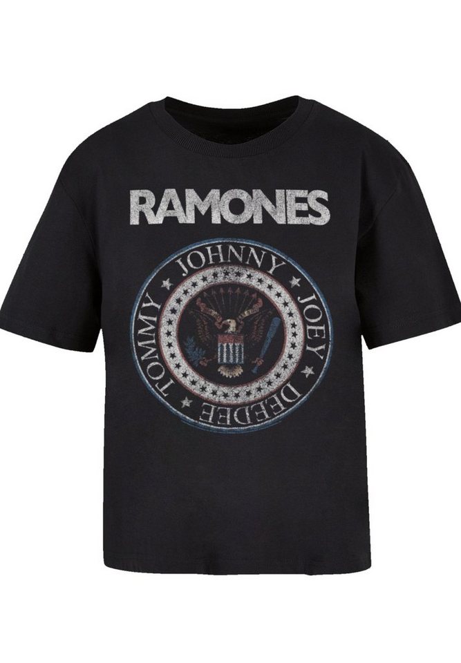 F4NT4STIC T-Shirt Ramones Rock Musik Band Red White And Seal Premium  Qualität, Band, Rock-Musik, Komfortabel und vielseitig kombinierbar