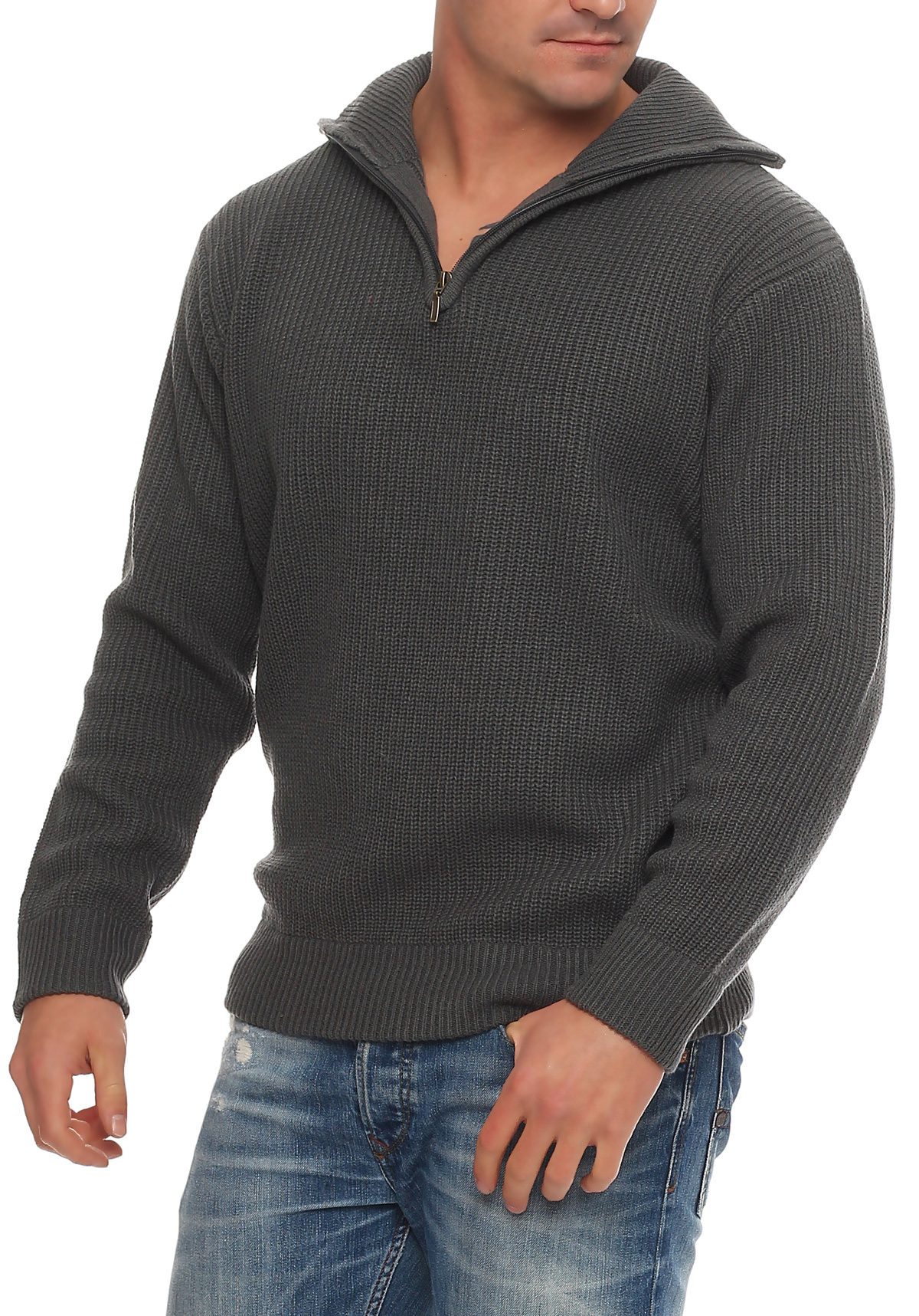 Cocain underwear Strickpullover Arbeitspullover Troyer warm günstig online kaufen