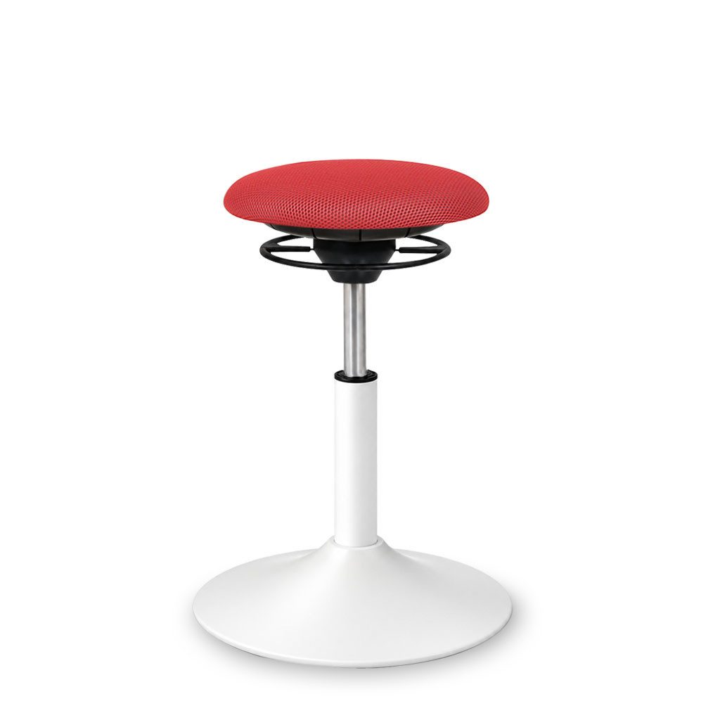 Balimo Sitzhocker BALIMO® CLASSIC - Sitztrainer - Bewegungshocker - Gestell Weiß