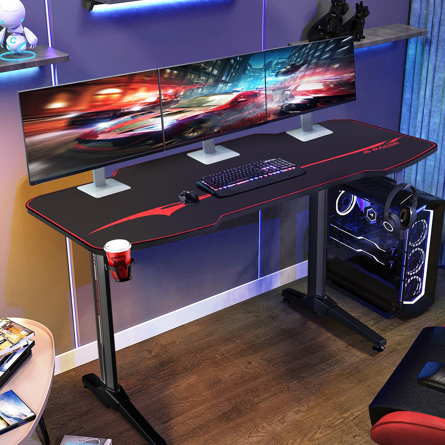 GUNJI Computertisch Gamingtisch 140 cm Computer günstig online kaufen