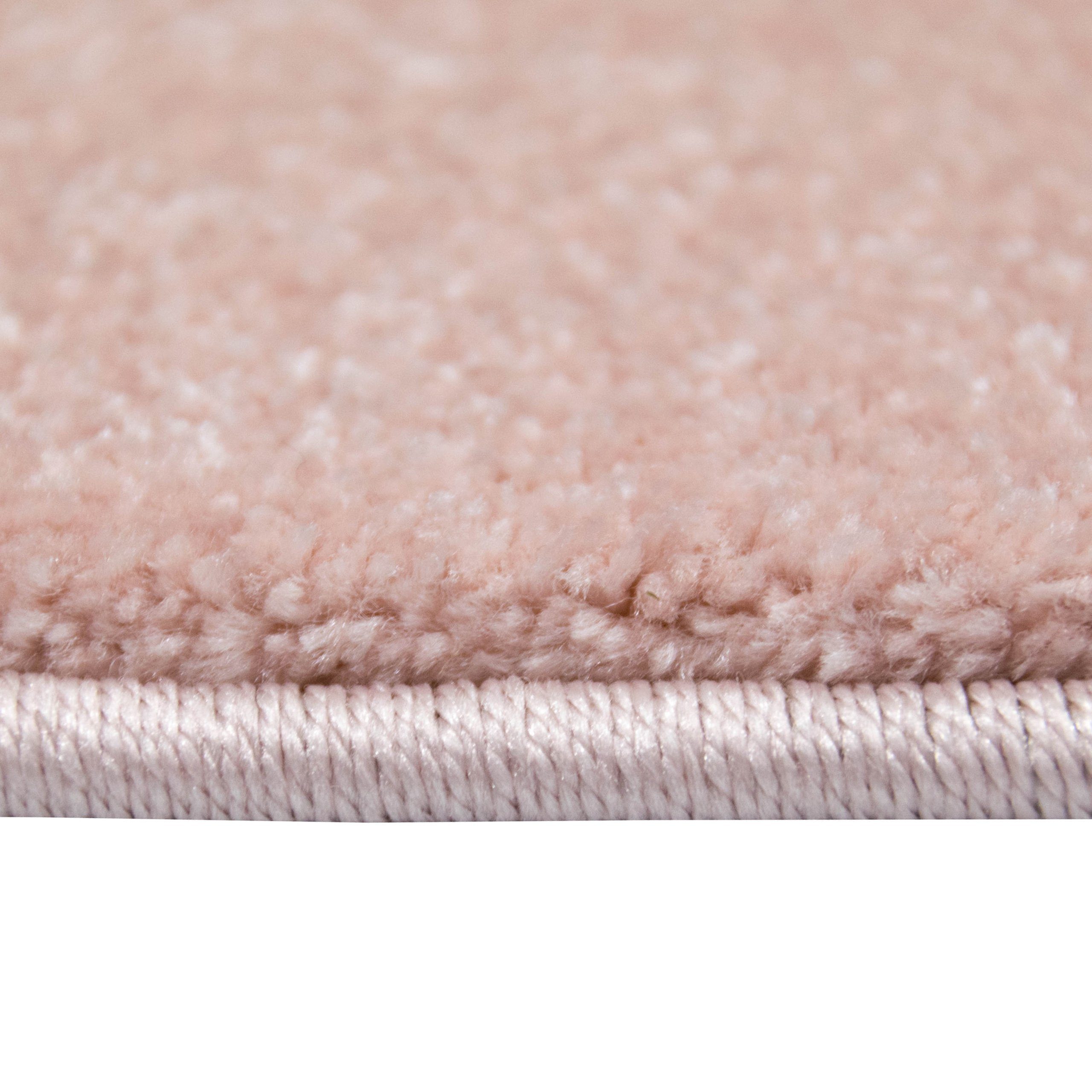 Carpetia Teppich Kinder Spielteppich Stern I rosa I kleine weiße Sternenmuster, sternförmig, Höhe: 13 mm