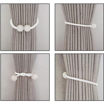 Raffhalter 8 Stk. Perlenmuster Vorhangschnallen Vorhanggurte Vorhänge Zubehör, Lubgitsr, (8-tlg)