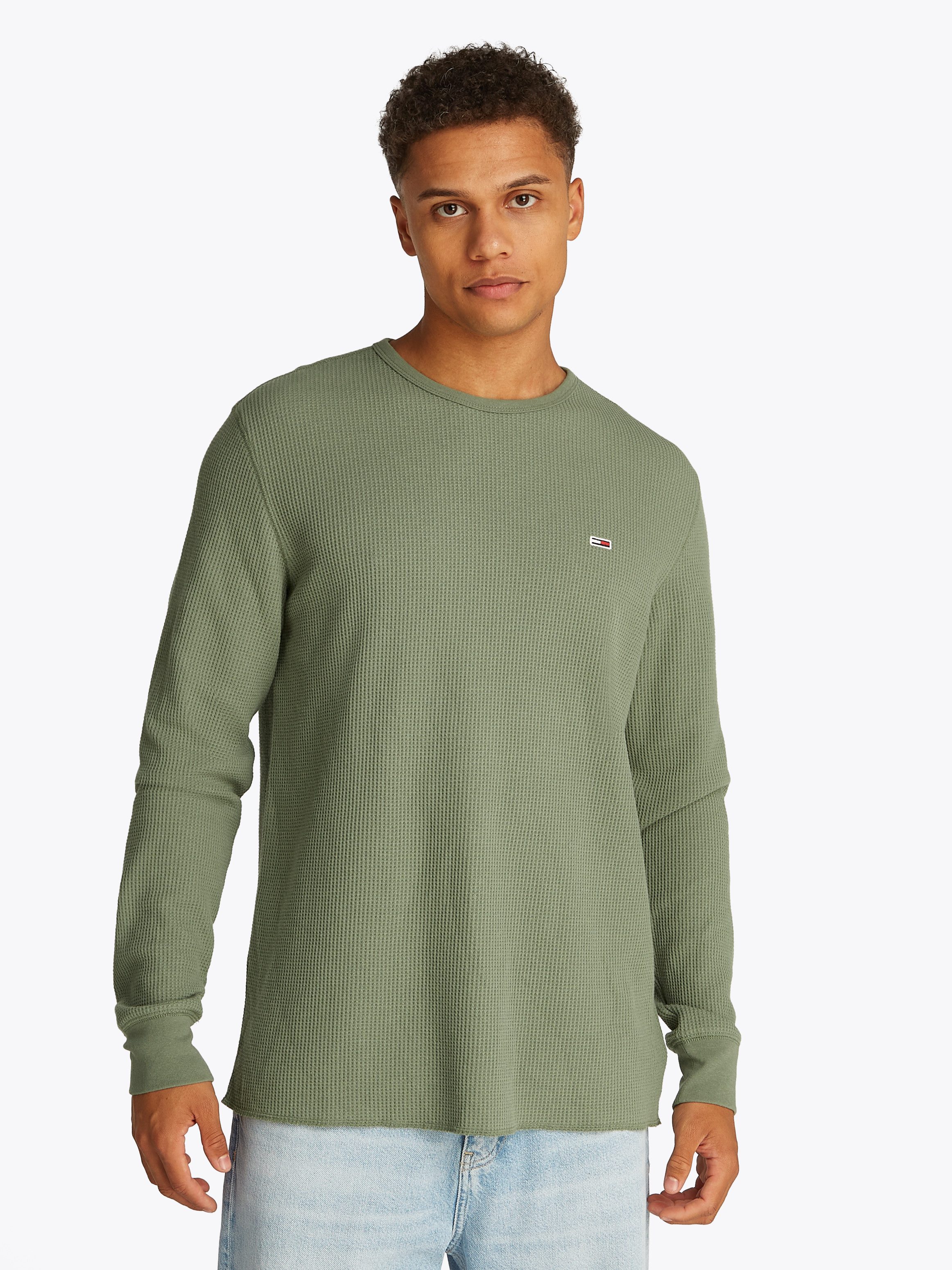 Tommy Jeans Langarmshirt TJM SLIM WAFFLE günstig online kaufen