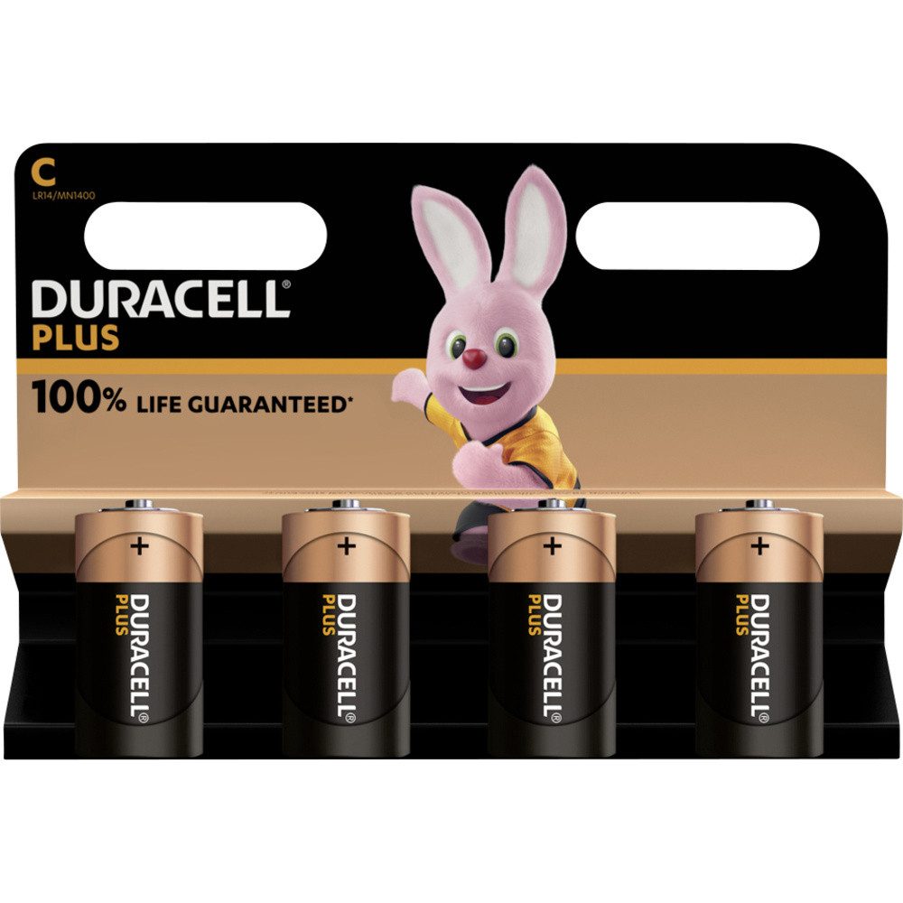 Duracell Duracell Plus-C K4 Baby (C)-Batterie Alkali-Mangan 1.5 V 4 St. Batterie