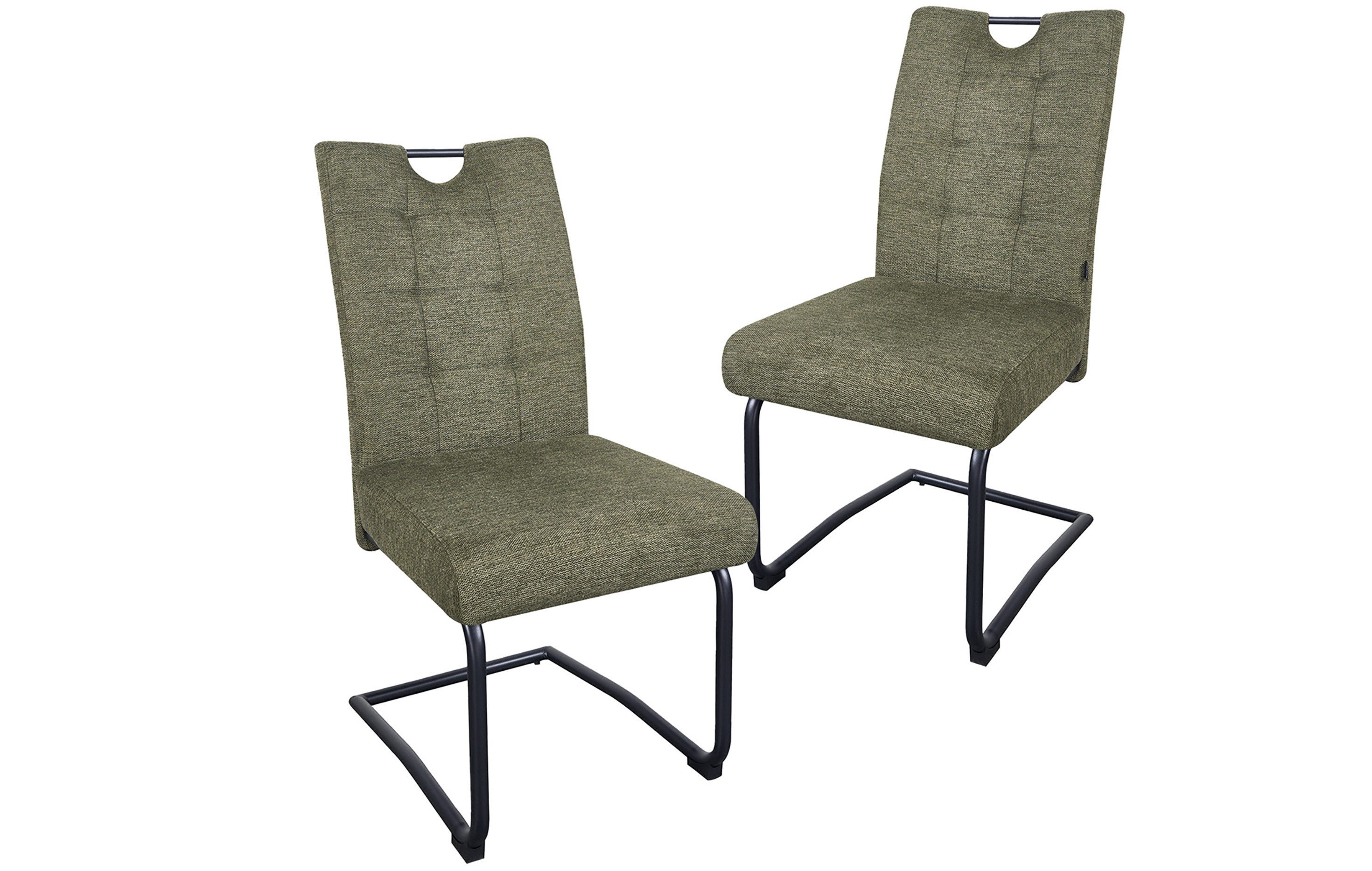 B&D home Freischwinger SOFIA (Set, 2 St), mit Taschenfederkern-Sitz und Griff, 140kg belastbar