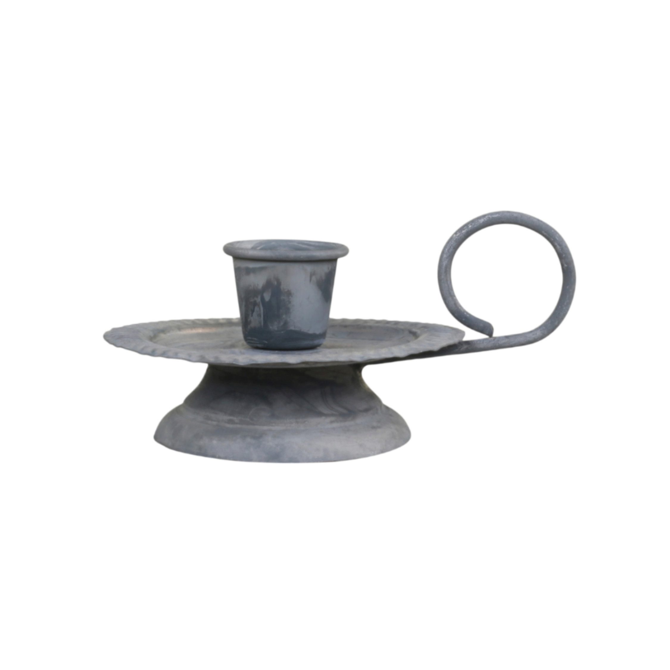 Chic Antique Kerzenständer Kammerleuchter auf Fuß – Chic Antique, Antique Zink