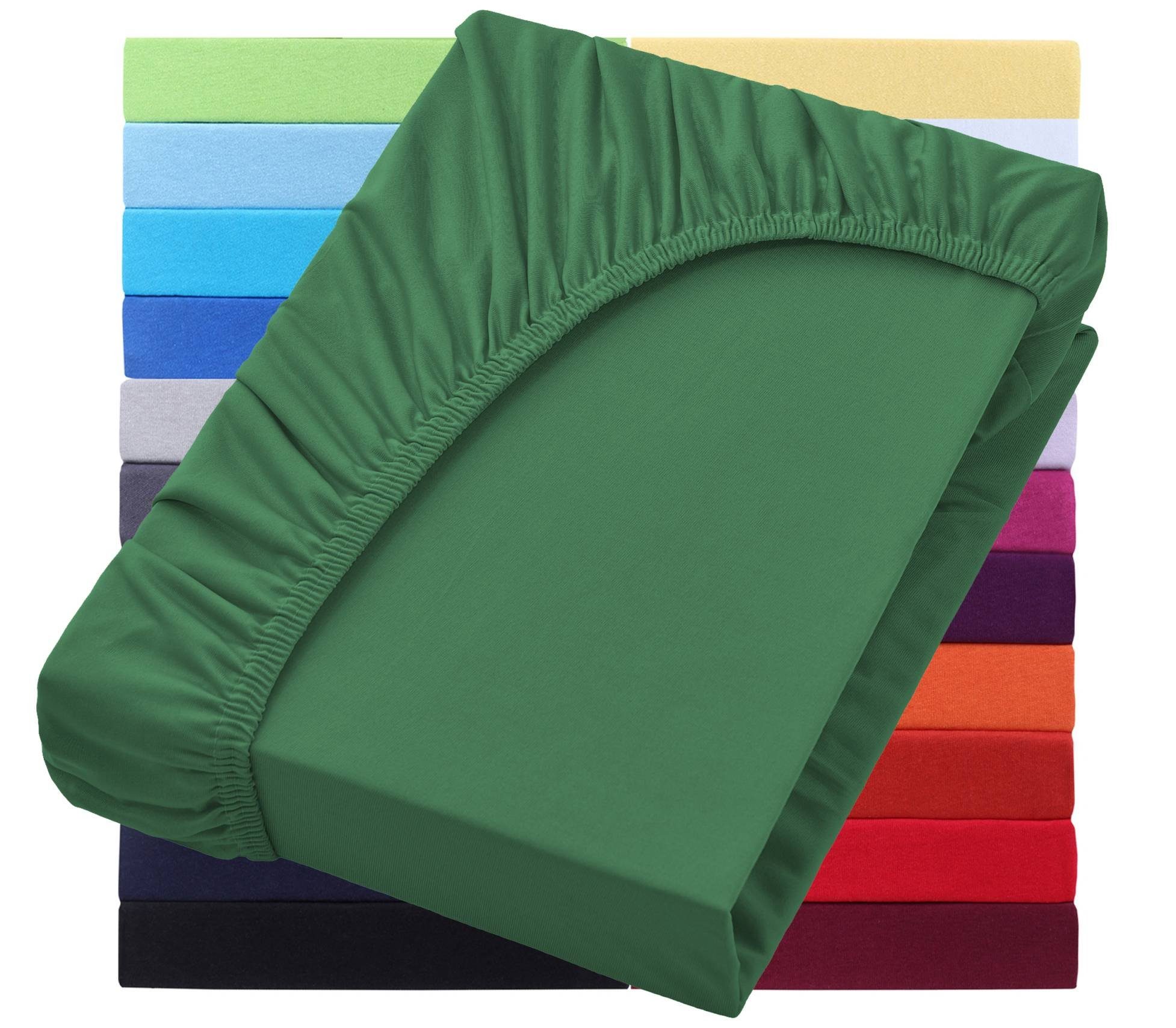 NatureMark Spannbettlaken Jersey Basic Spannbetttuch, 100% Baumwolle, Gummi günstig online kaufen