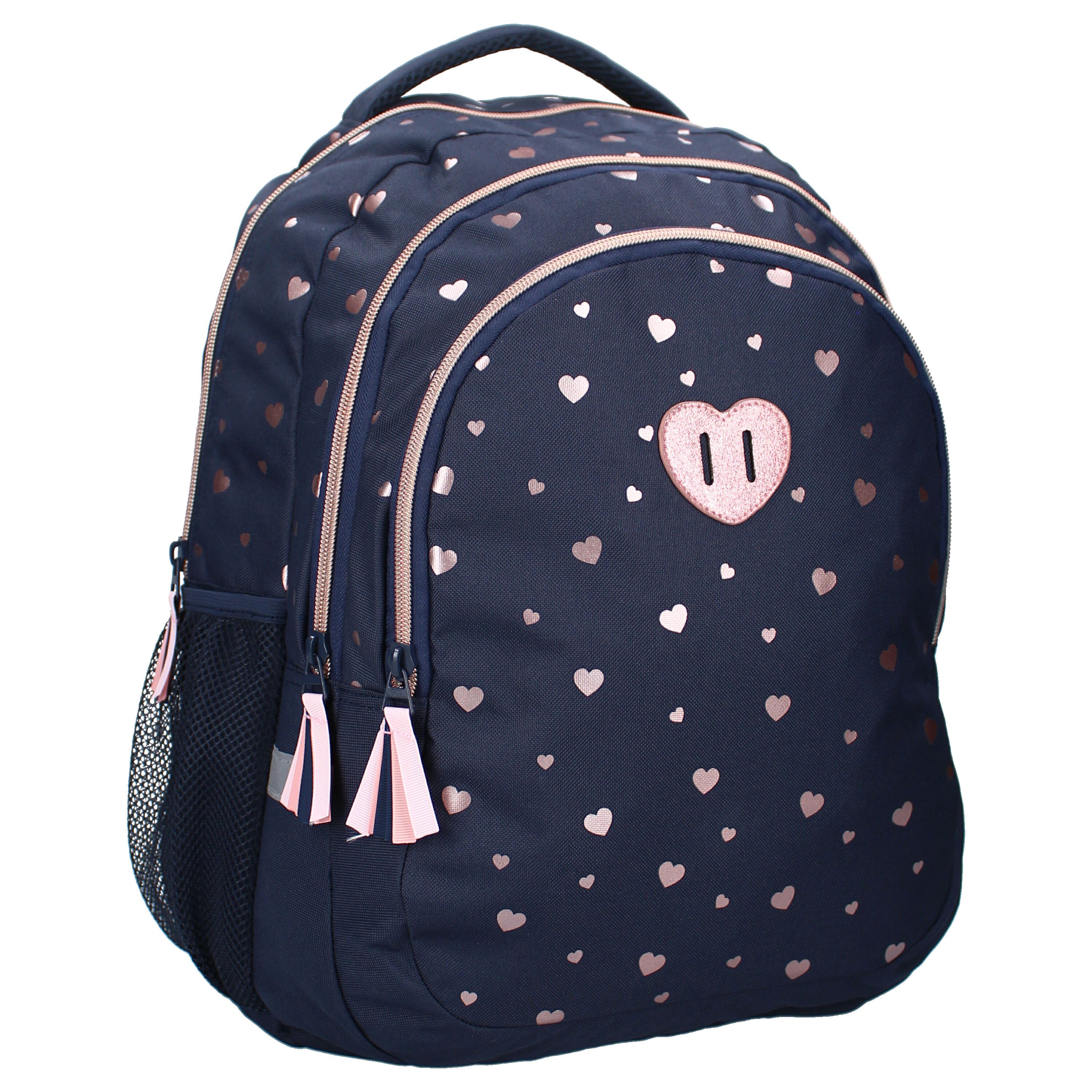 Studio V Rucksack Cute Heartbeat Schulrucksack Kinderrucksack mit Herzmotiv