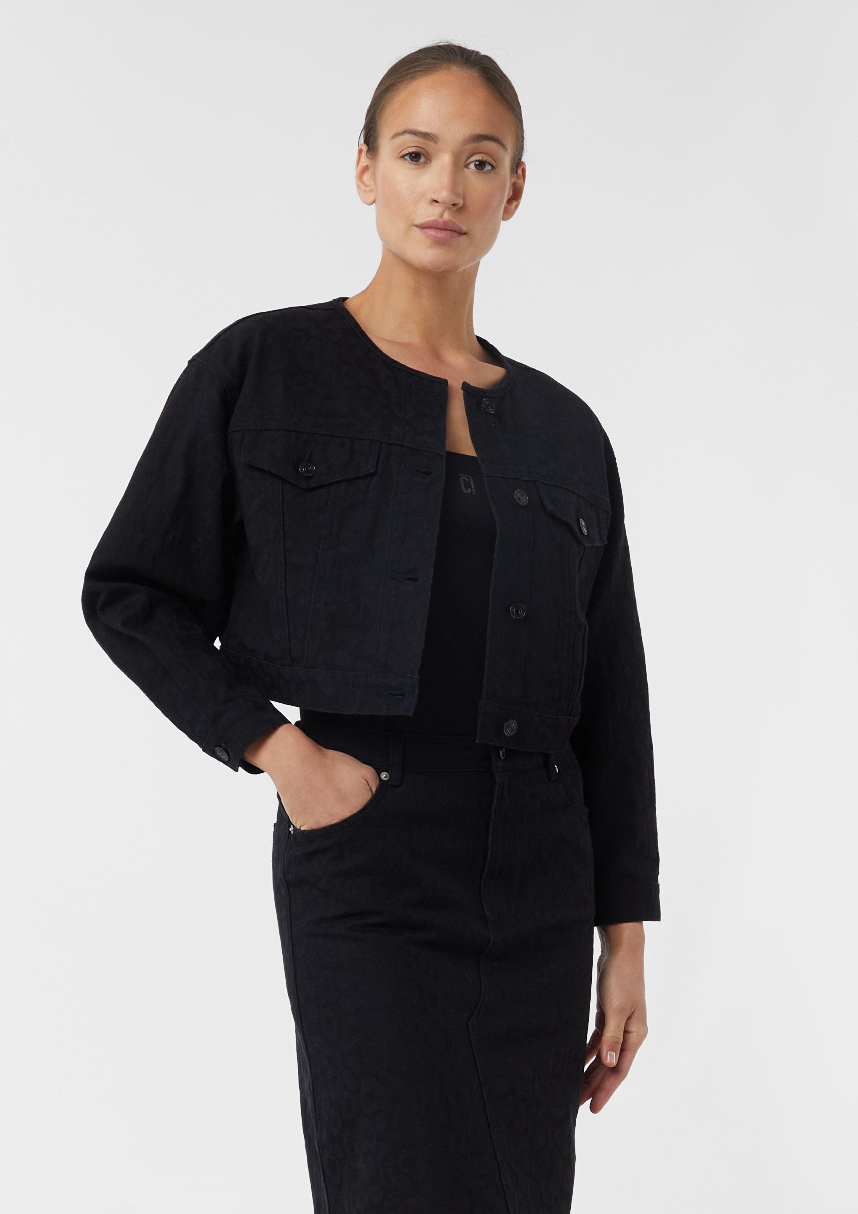 comma casual identity Blusenblazer Boxy Denim-Jacke günstig online kaufen
