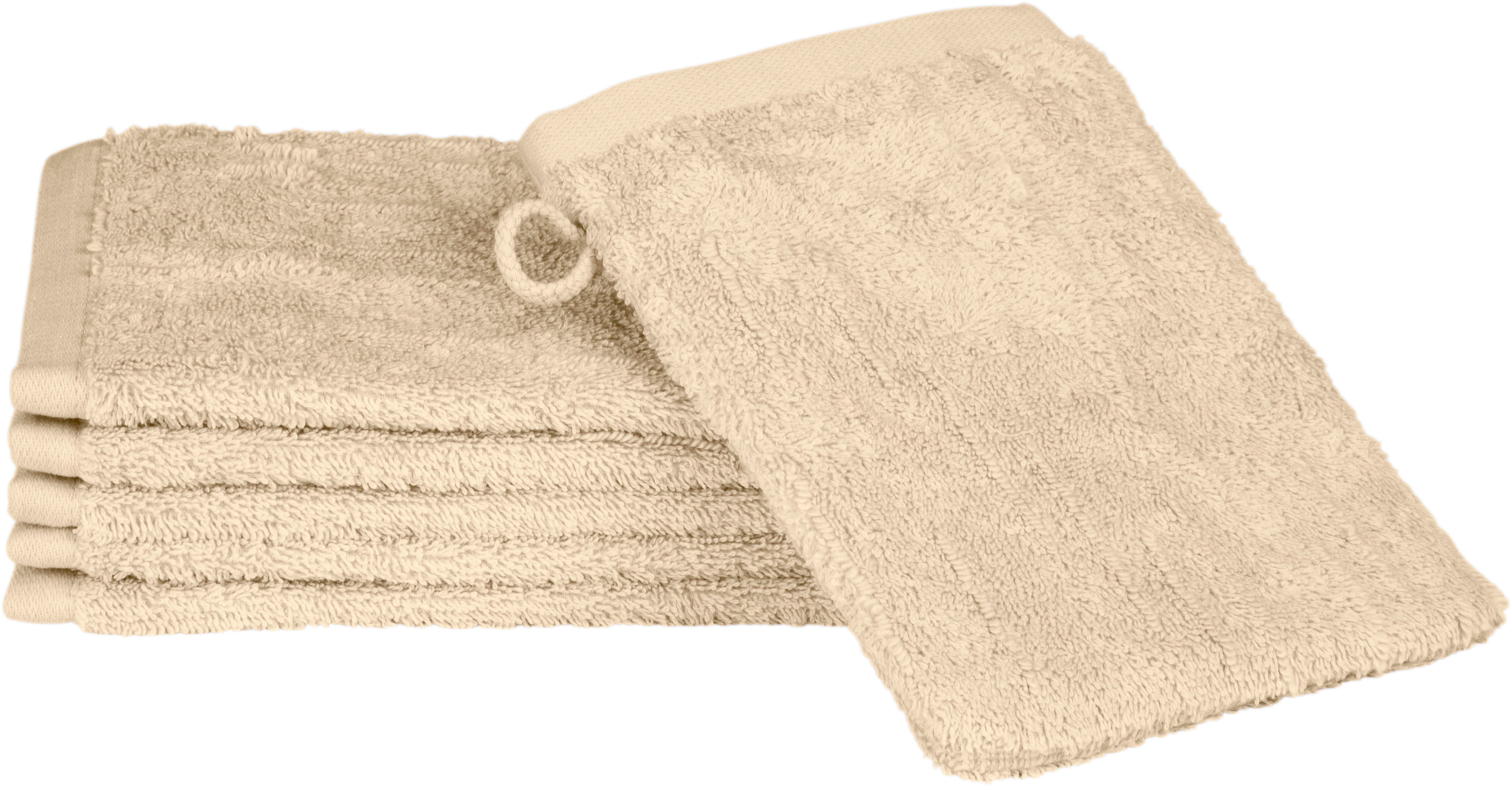 ROSS Waschhandschuh Premium, (6-St), 100% Baumwolle