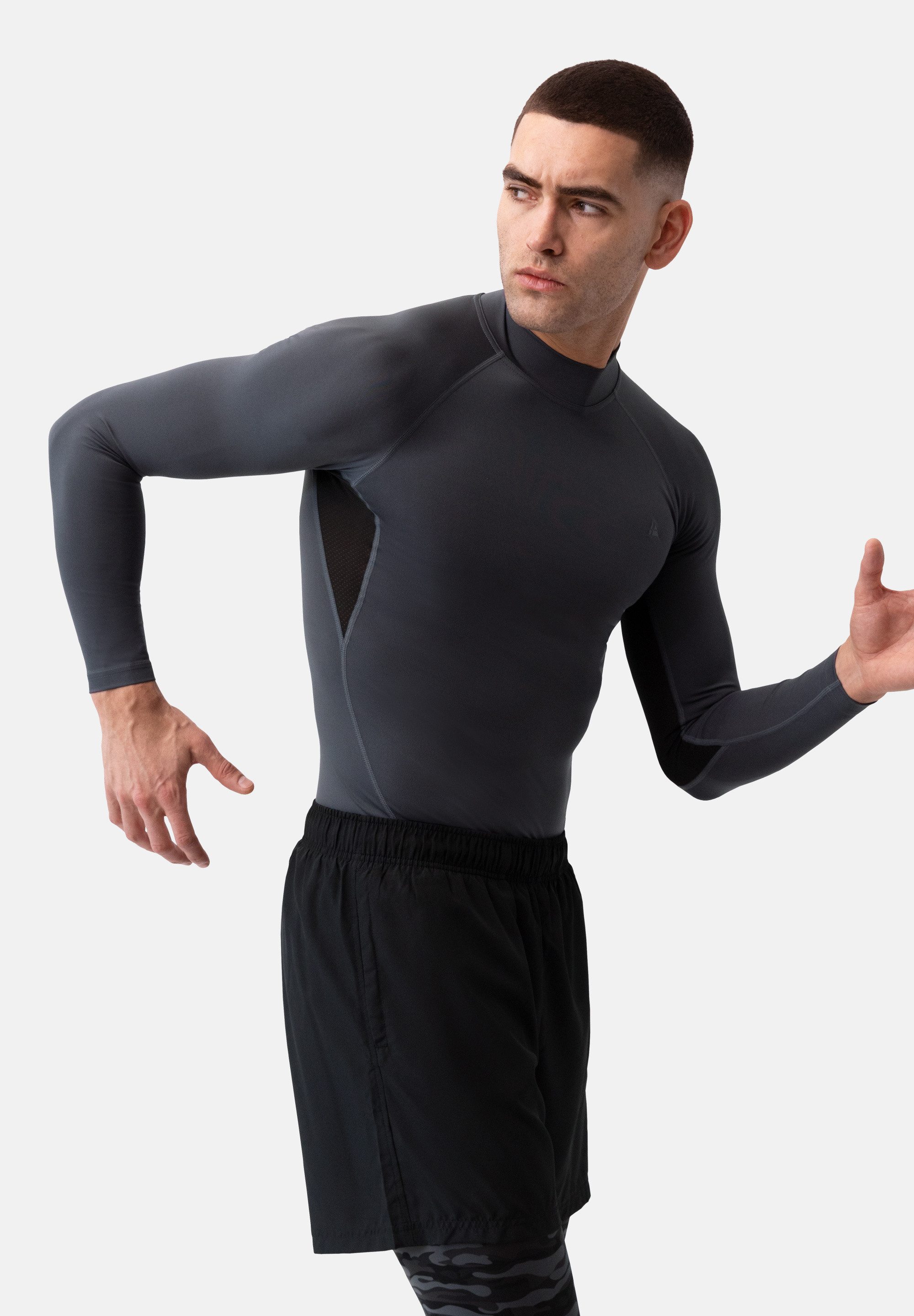 DANISH ENDURANCE Langarmshirt Compression LS (2-St) Herren Kompressions-Langarm, Atmungsaktiv & Schnelltrocknend
