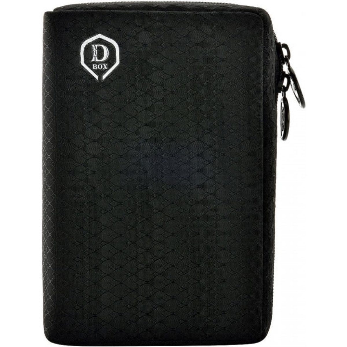 one80 Sporttasche Darttasche Double Dart Box Wallet Schwarz für 6 Pfeile, für 2 x 3er Dart-Pfeil-Set