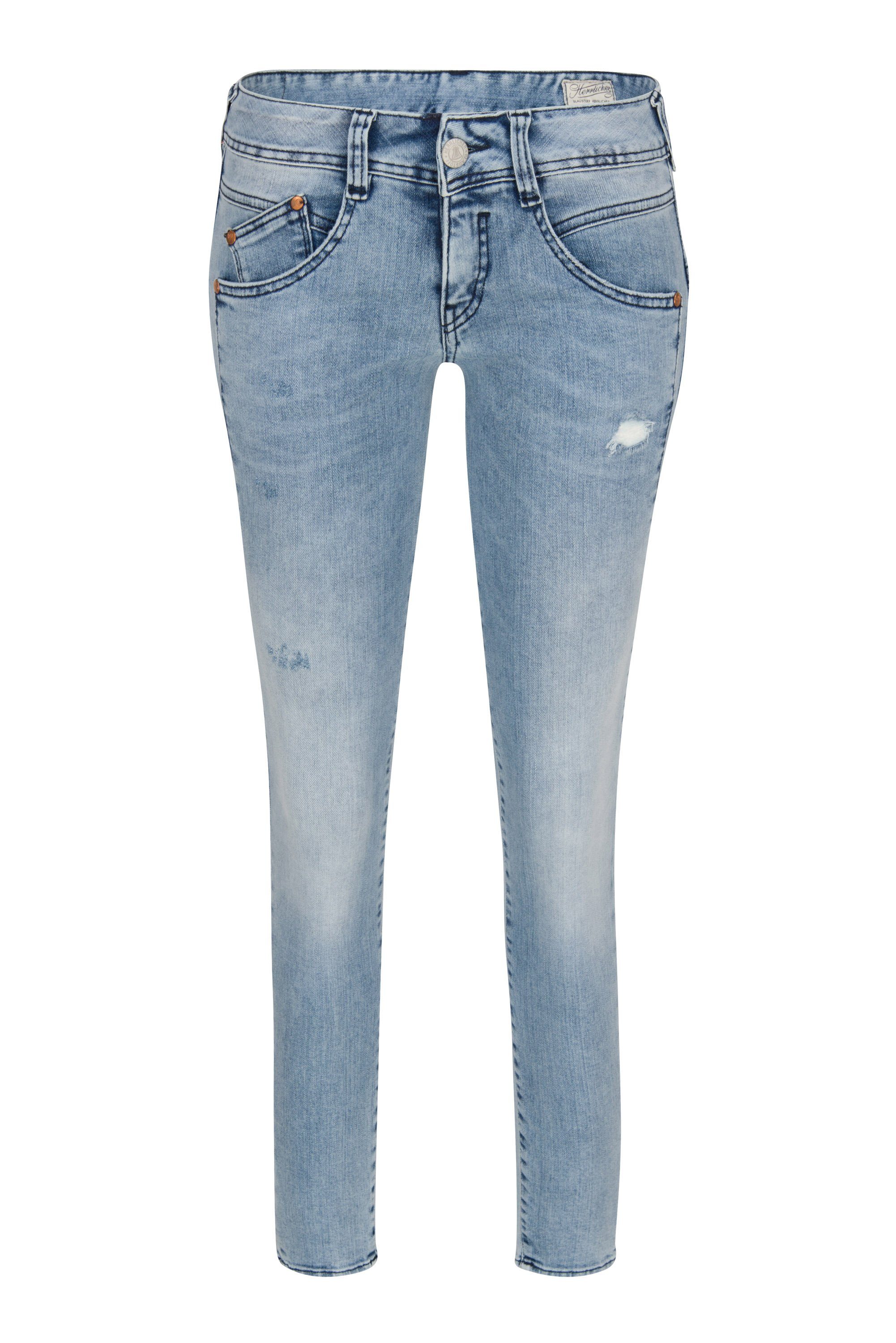 Herrlicher Stretch-Jeans HERRLICHER GILA Slim Denim Powerstretch dusty 5606-D9666-039