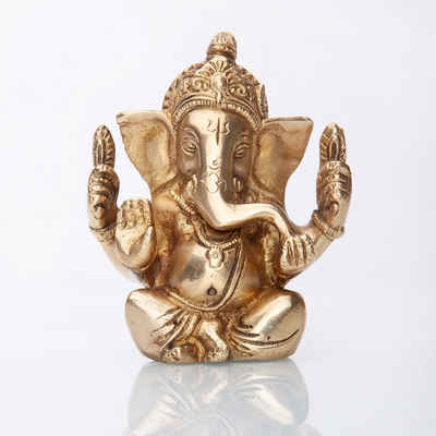 bodhi Dekofigur Ganesha Statue, Messing ca. 12 cm